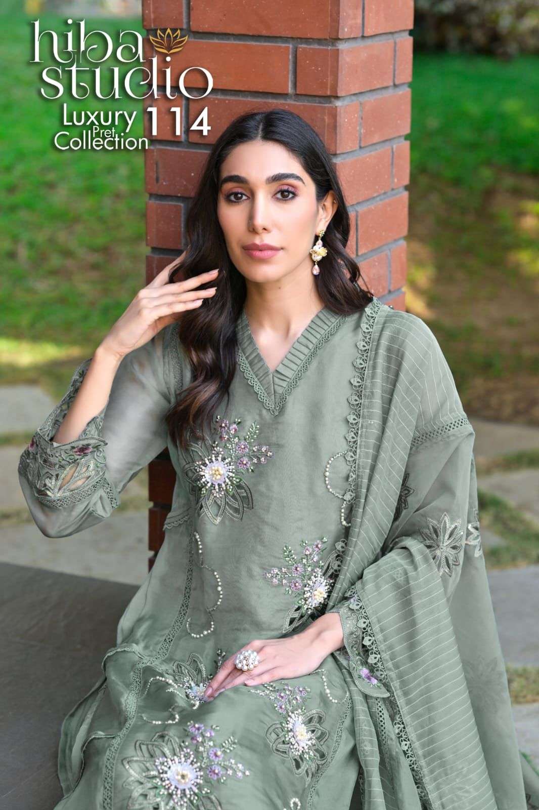 hiba studio luxury pret-114 orgazna party wear readymade salwar kameez wholesale price surat