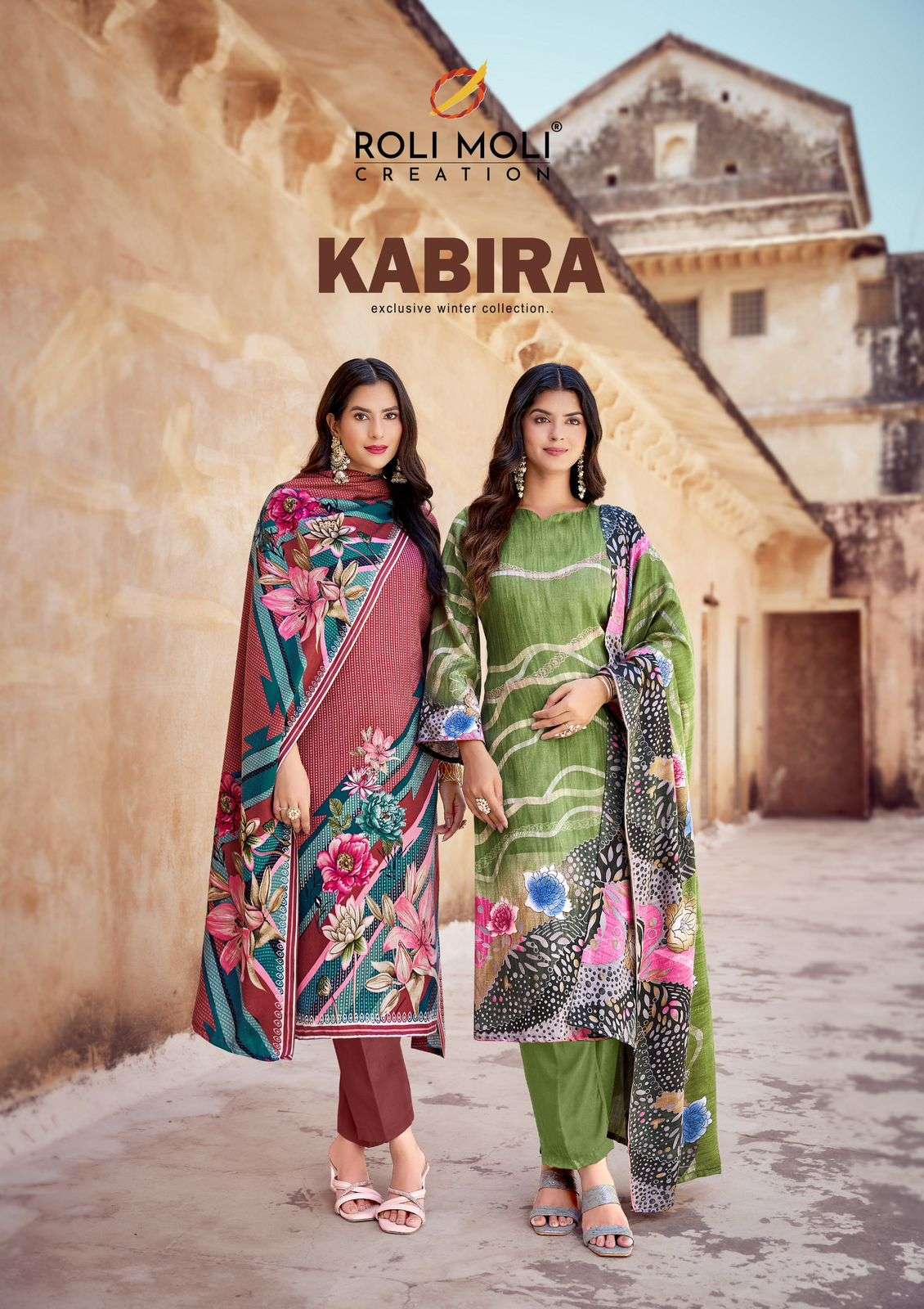 kabira by rolimoli 1001-1008 series exclusive designer pashmina salwar kameez wholesale price surat