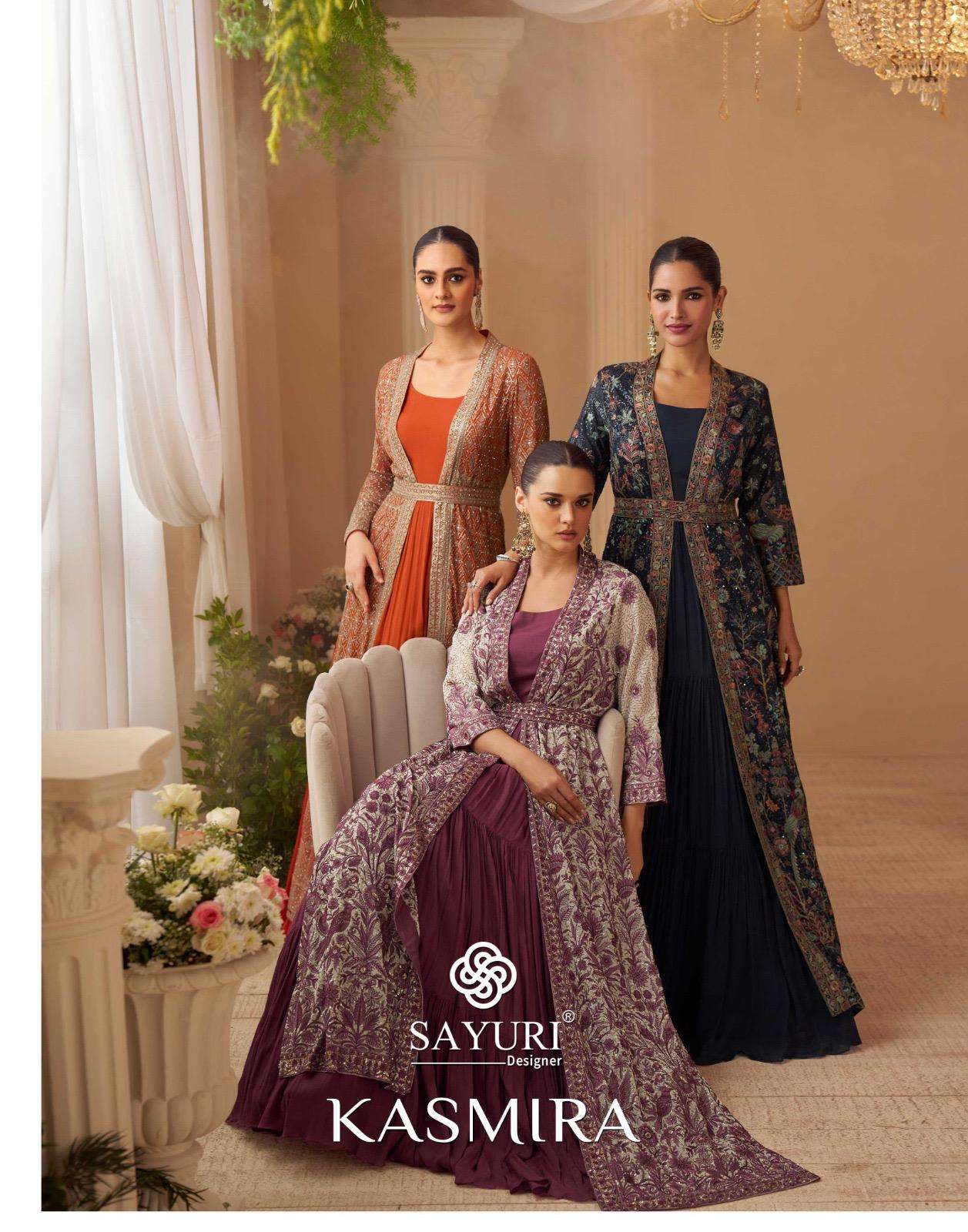 kasmira by sayuri designer 10135-10138 chinon silk designer readymade salwar kameez wholesale price surat