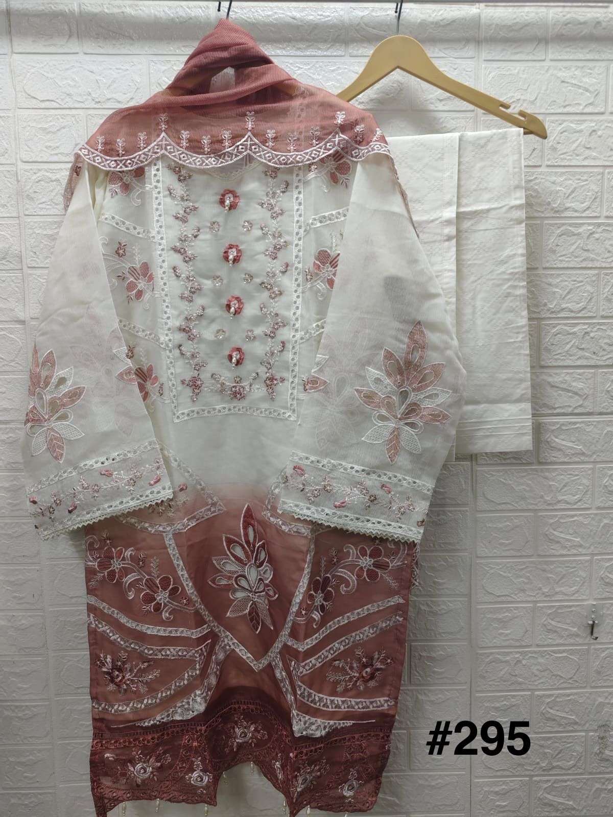 laxury pret vol-295 by mariyam latest designer organza readymade salwar kameez wholesale price surat