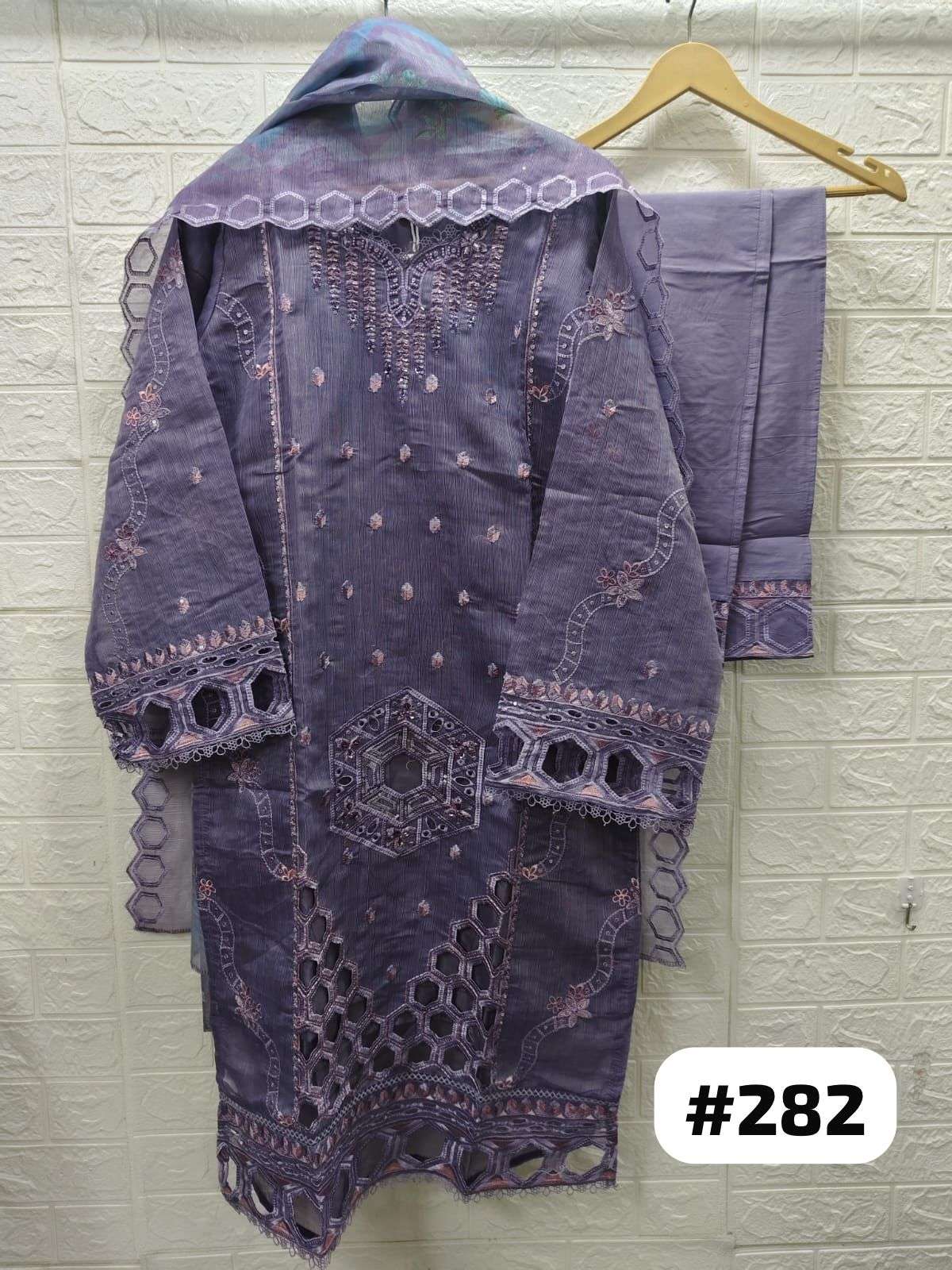 luxury pret-282 by maryam latestn designer organza readymade salwar kameez wholesale price surat