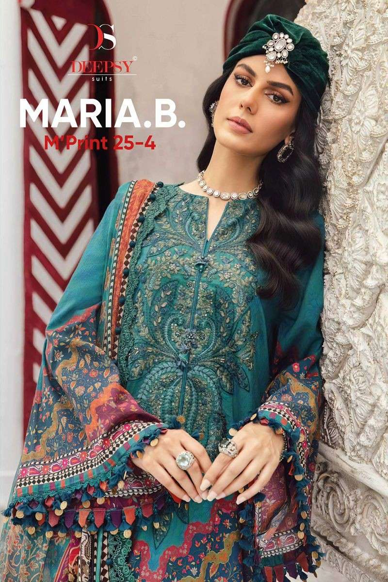 maria b mprint 25-4 by deepsy suit cotton patch embroidered salwar kameez wholesale price surat