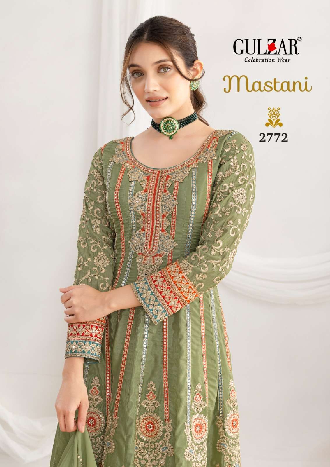 mastani by gulzar resham work with mirror handwork silk readymade salwar kameez wholesale price surat