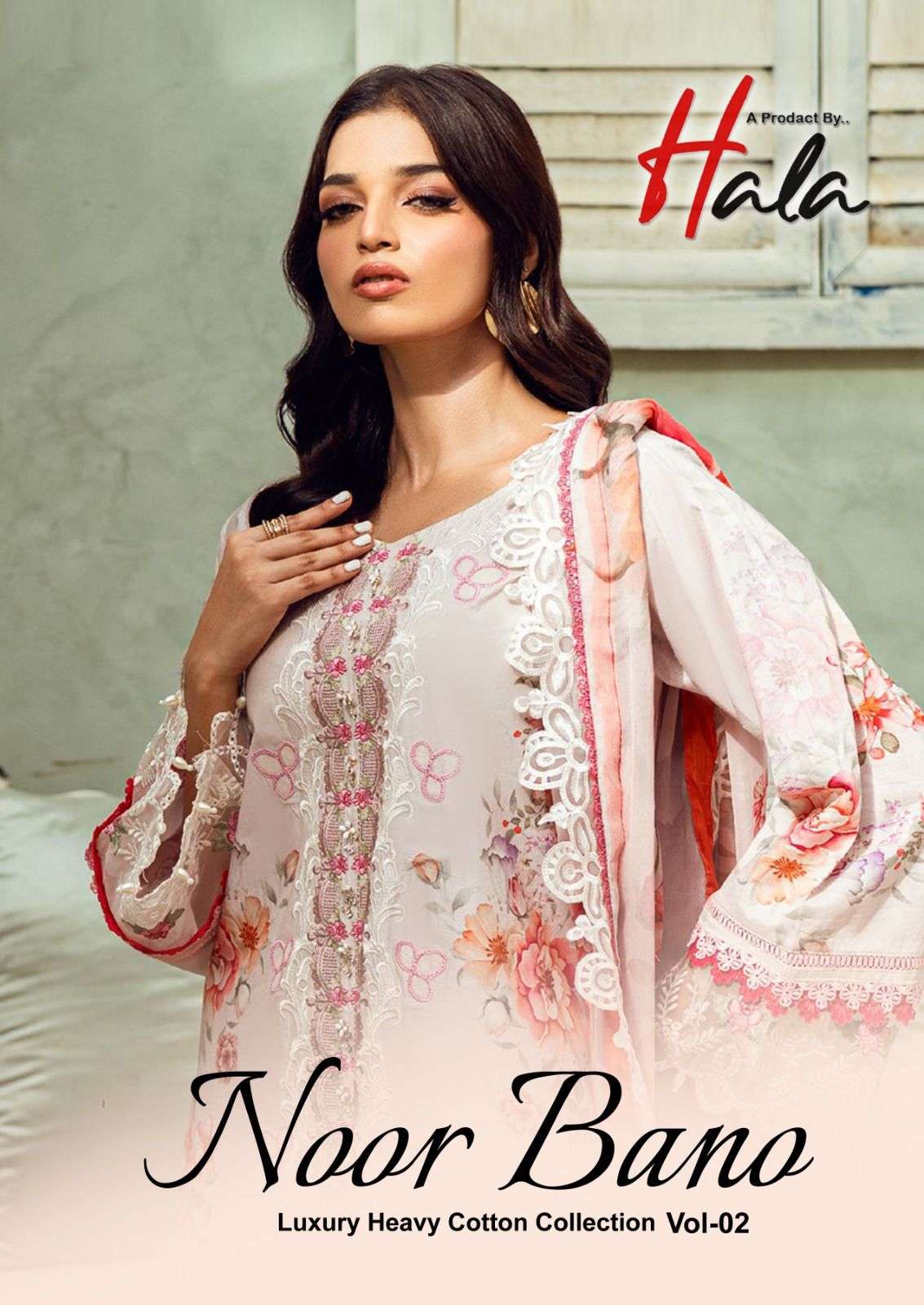 noor banu vol-2 by hala 2001-2006 series cotton lawn printed pakistani salwar kameez wholesale price surat