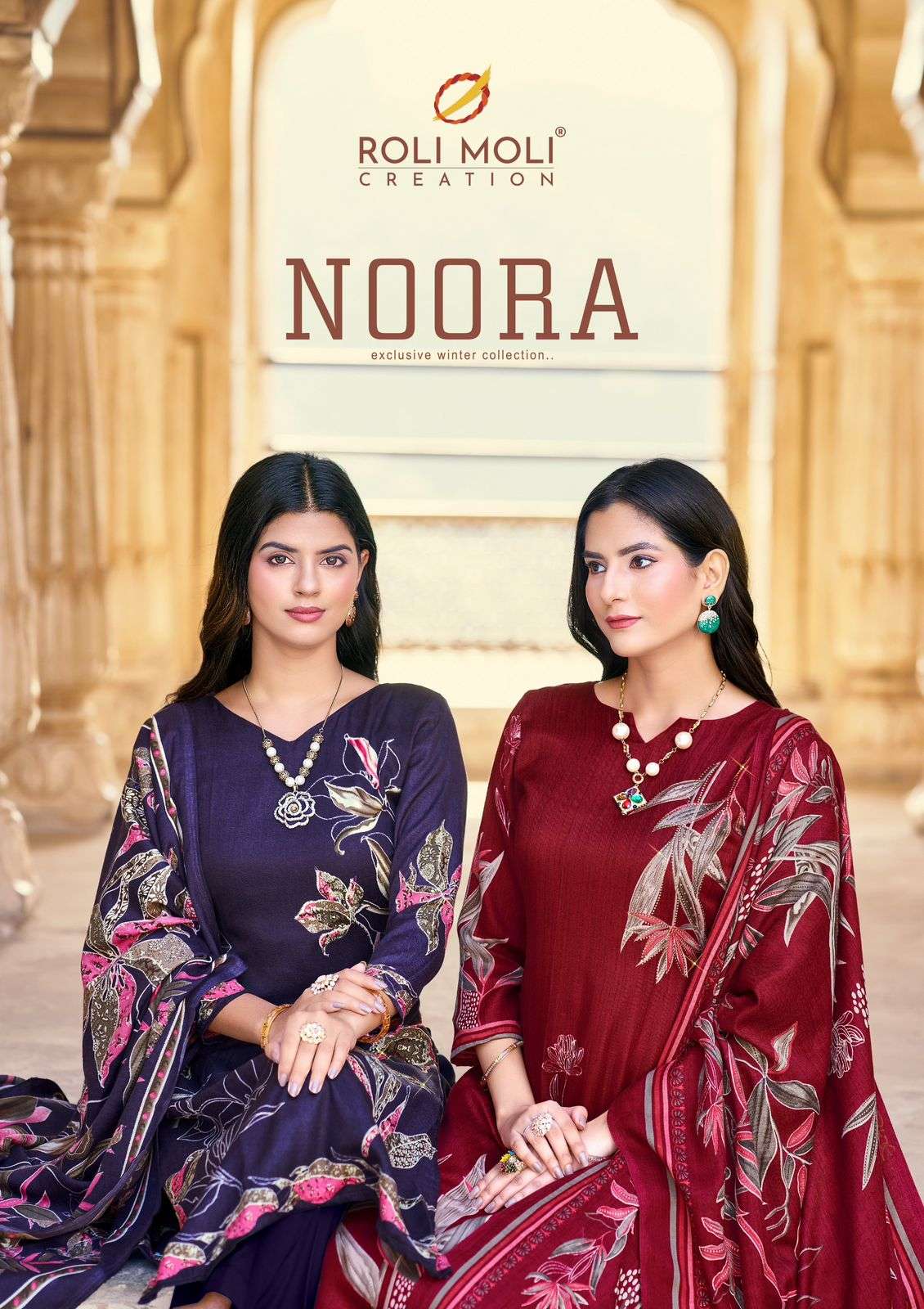 noora  by rolimoli latest designer viscose pashmina salwar kameez wholesale price surat