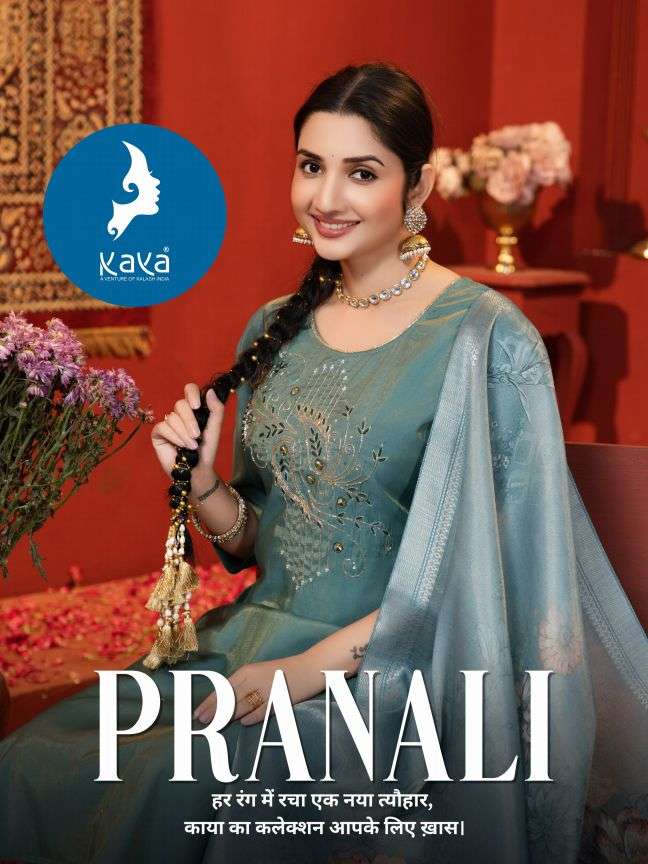 pranali by kaya latest designer roman shimmer readymade salwar kameez wholesale price surat