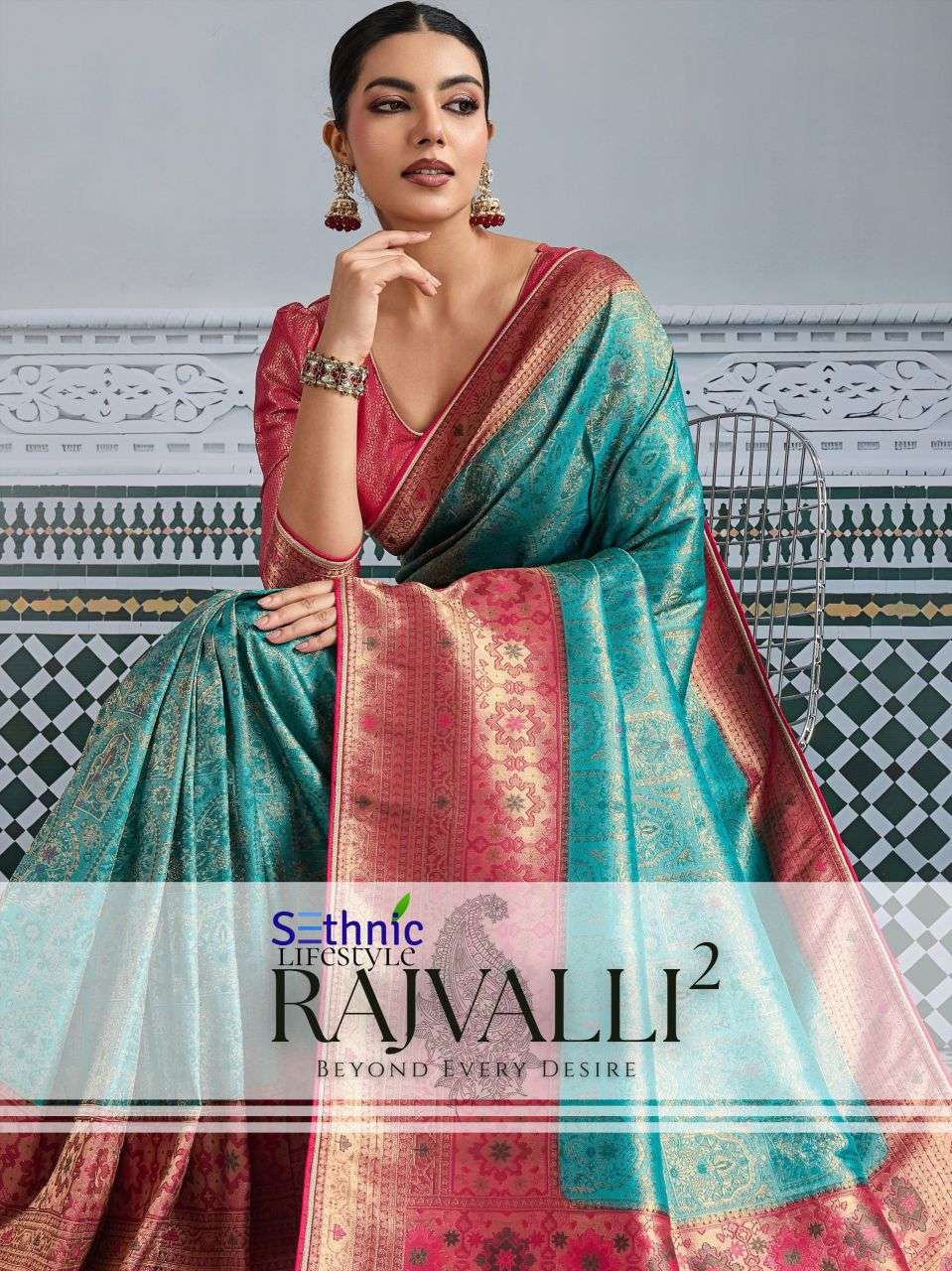 rajvalli vol-2 by sethnic lifestyle 76003-76004 series kanjivaram silk wedding wear saree wholesale prcie surat