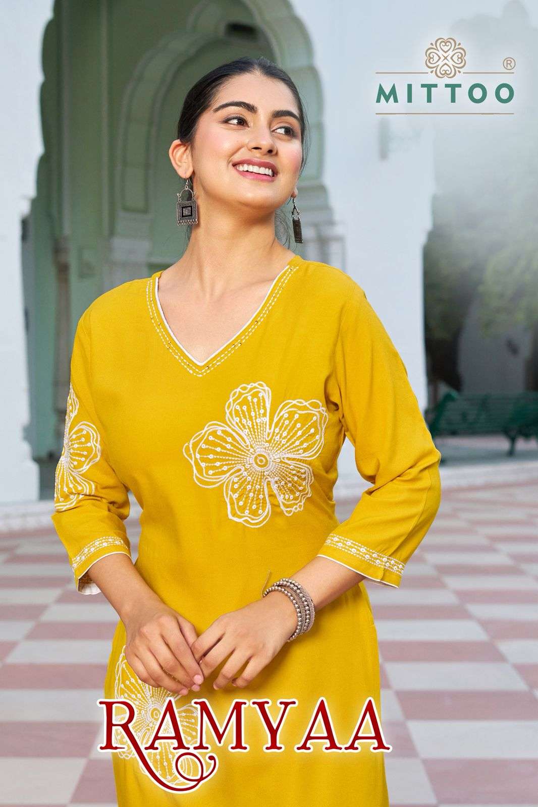 ramyaa by mittoo 2001-2005 series heavy rayon designer readymade kurti wholesale price surat