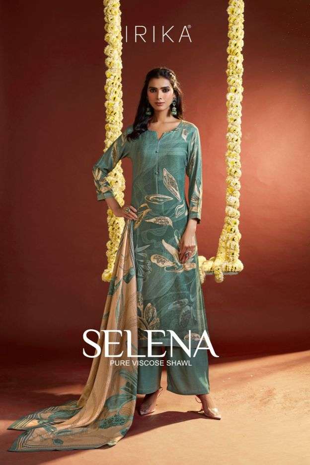 selena by irika 1001-1006 series viscose pashmina with fancy printed salwar kameez wholesale price surat