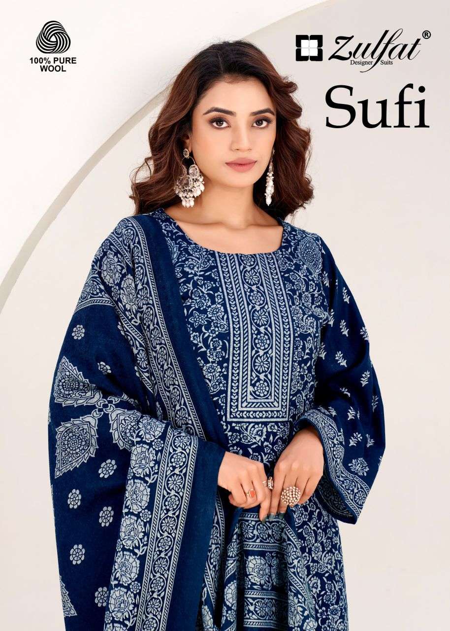 sufi by zulfat designer suit latest designer wool pashmina salwar kameez wholesale price surat