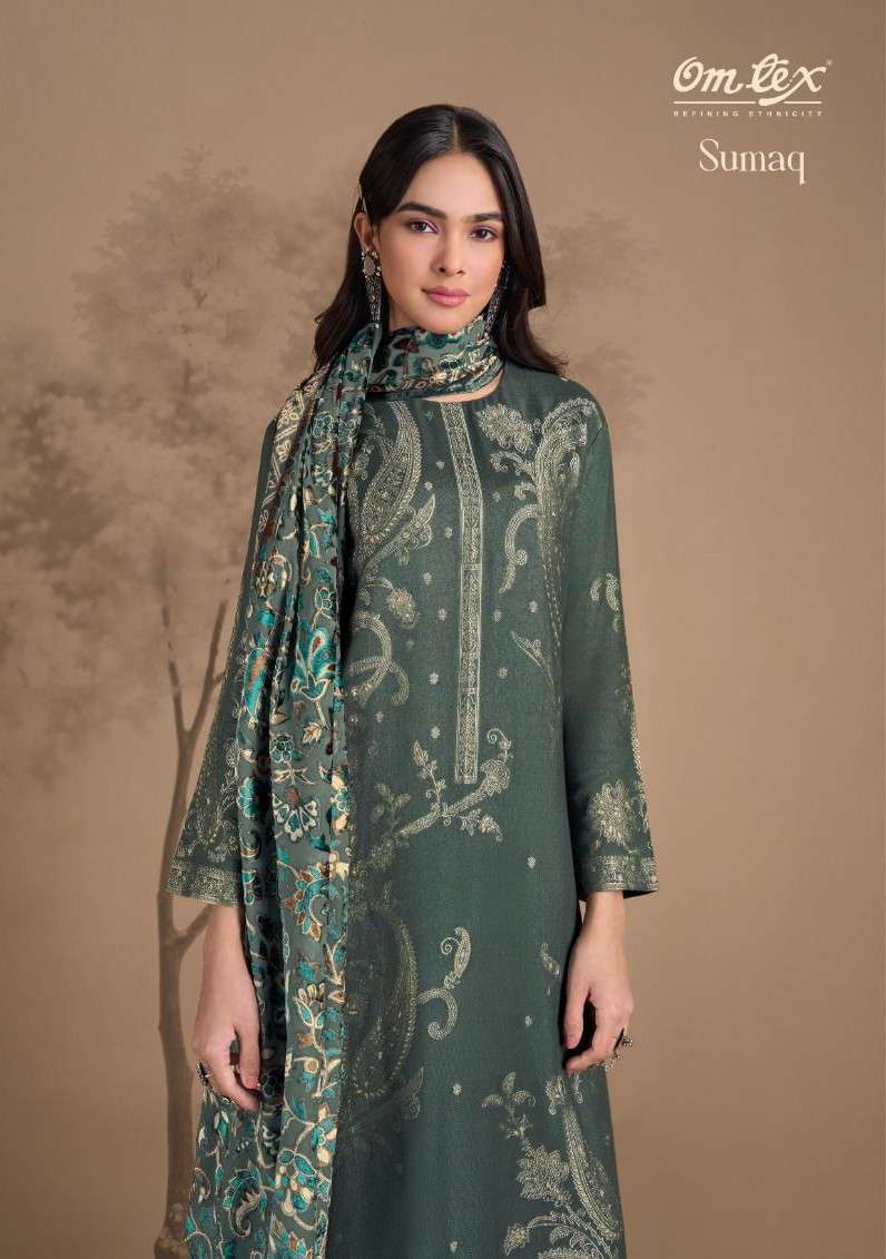 sumaq by omtex 8821 colors pashmina jacquard designer salwar kameez wholesale price surat