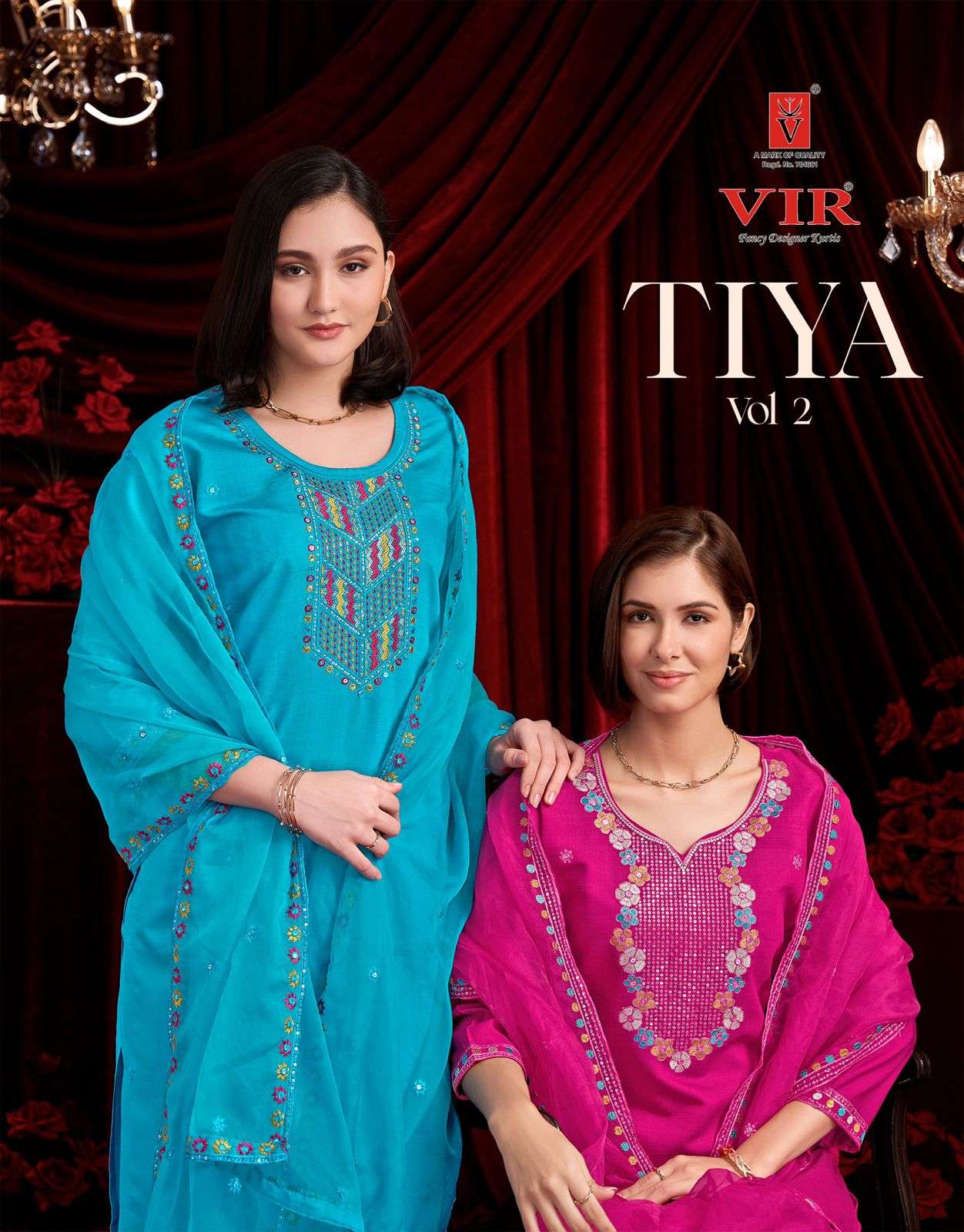tiya vol-2 by vir 2001-2008 series vertical readymade salwar kameez wholesale price surat