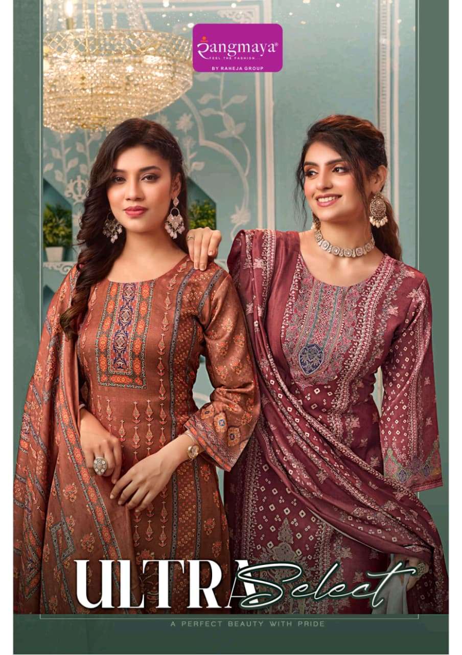 ultra select by rangmaya exclusvie designer pashmina readymade salwar kameez wholesale price surat
