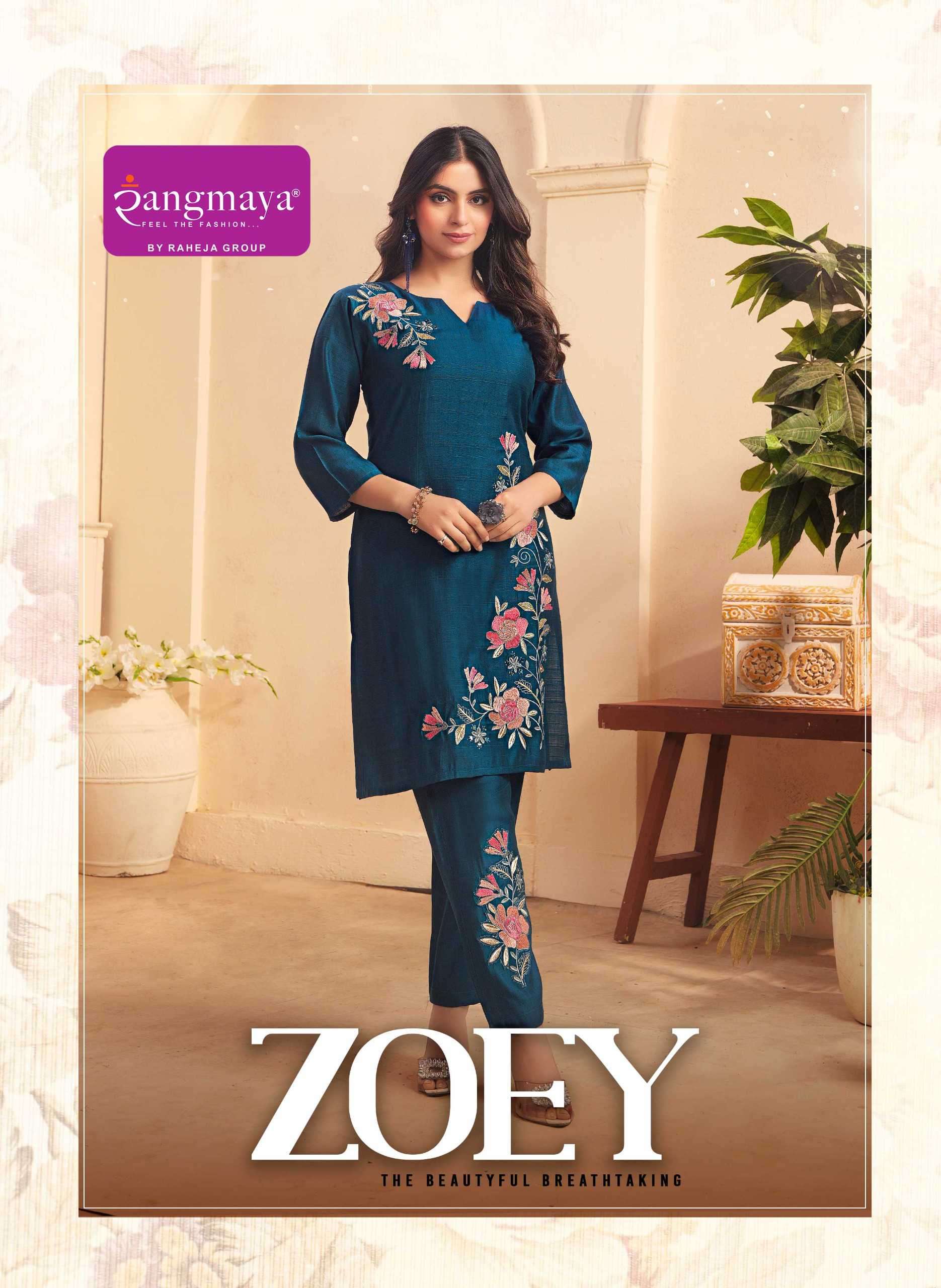 zoey by rangmaya exclusvie designer readymade kurti wholesale price surat