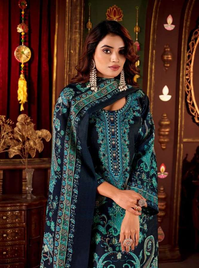 zulfat designer suit diwaniyat wool pashmina salwar kameez wholesale price surat