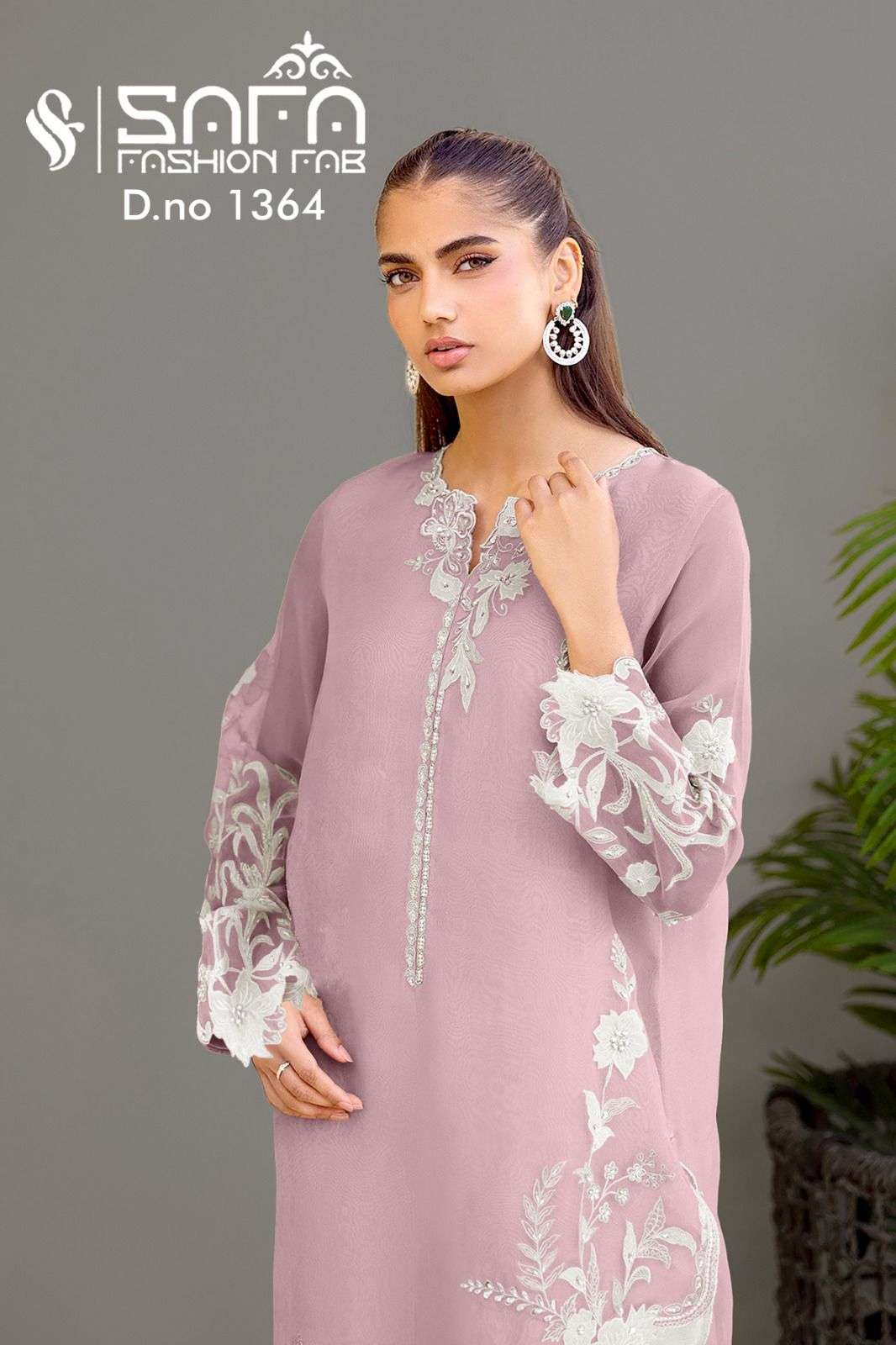 1364  by safa fashion fab fancy embroidered georgette readymade suit wholesale dealer surat