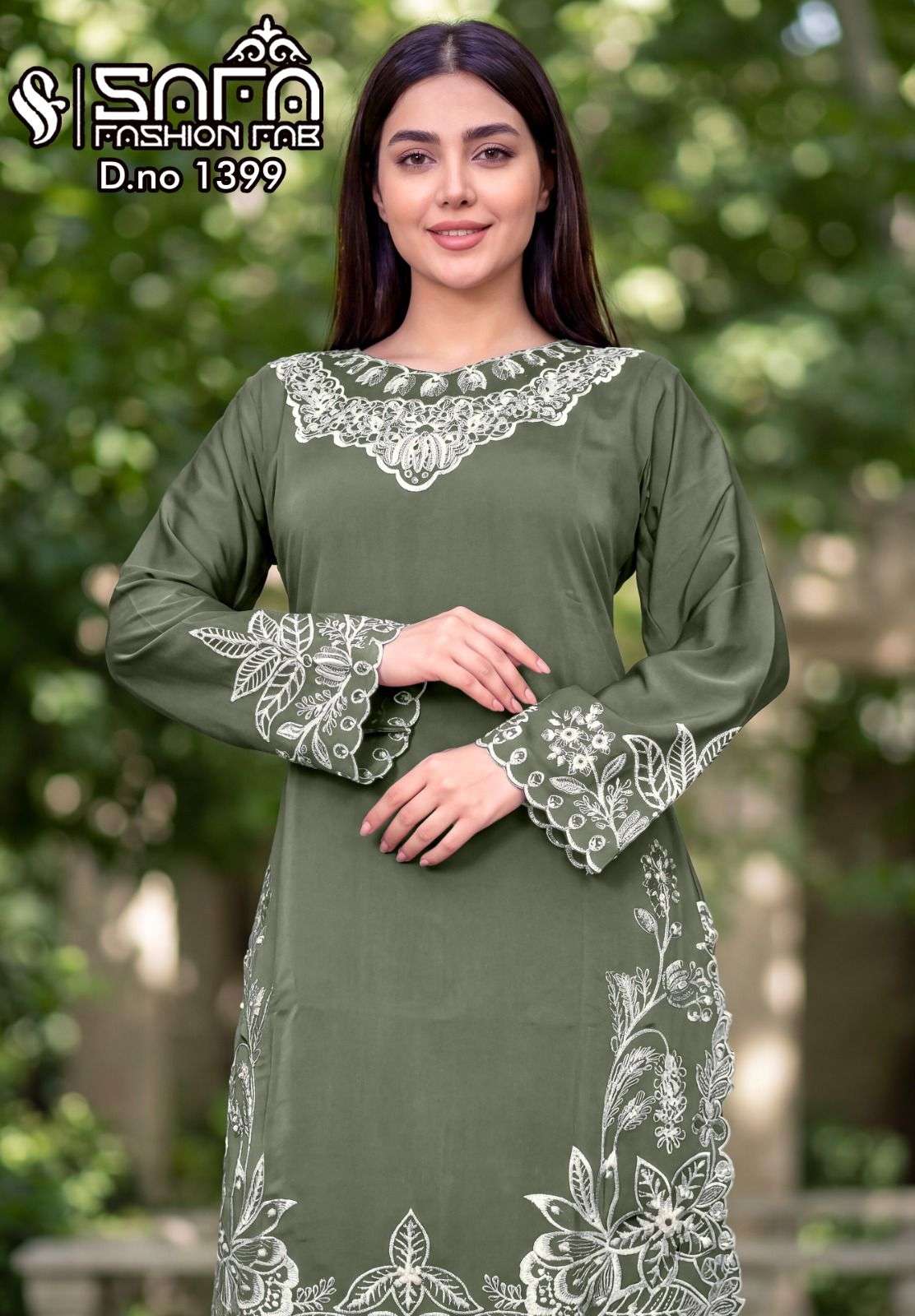 1399 by safa fashion fab soft cotton with embroidered readymade salwar kameez wholesale price surat