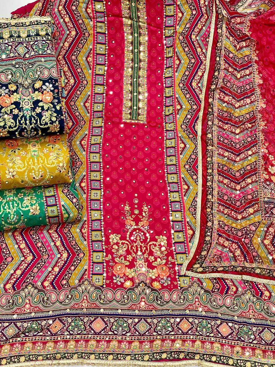 31 by siara heavy embroidered designer viscose organza salwar kameez wholesale price surat