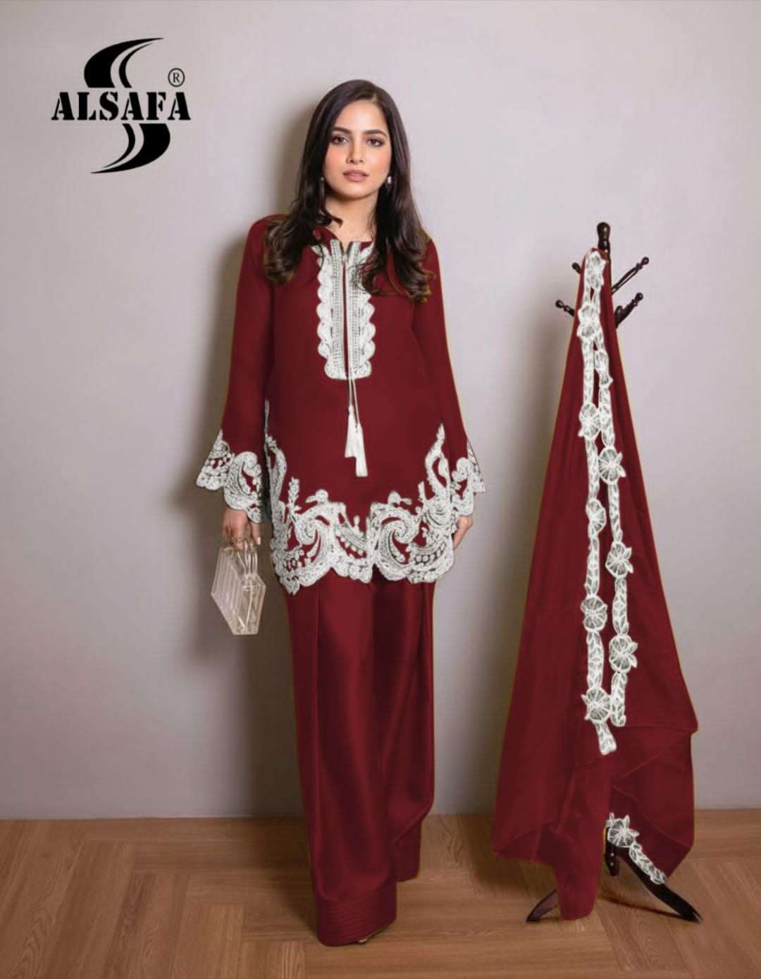 3135 by al safa fancy embroidered vichitra silk readymade suit wholesale price surat