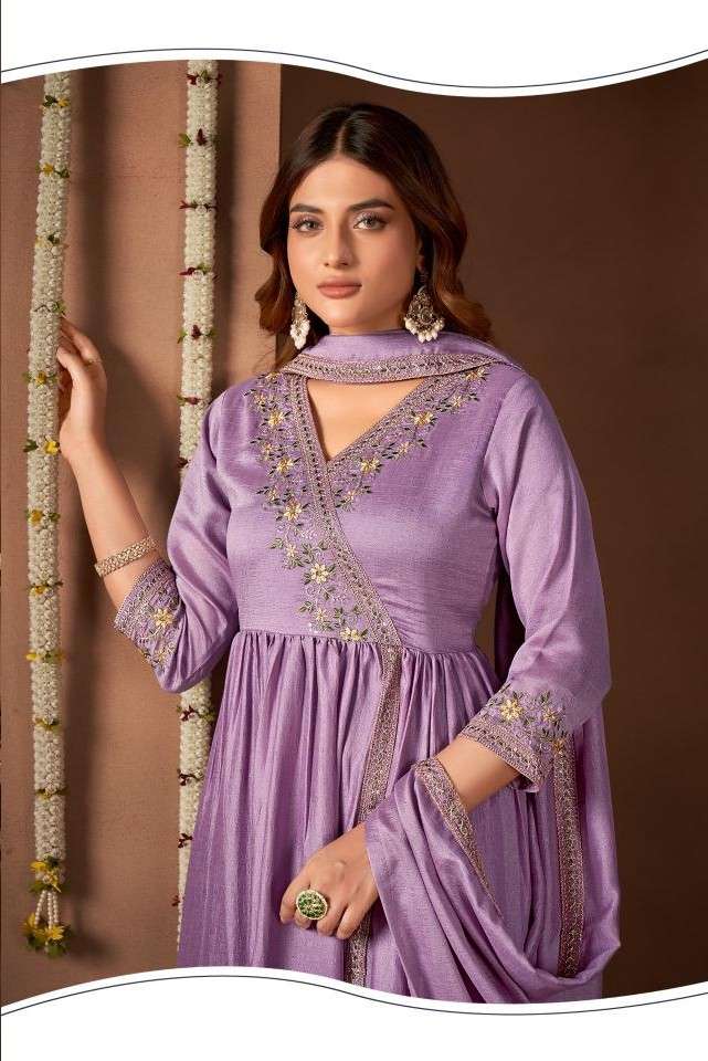 3163-3165 by ladies flavour exclusive designer embroiodered vichitra salwar suit wholesale price surat