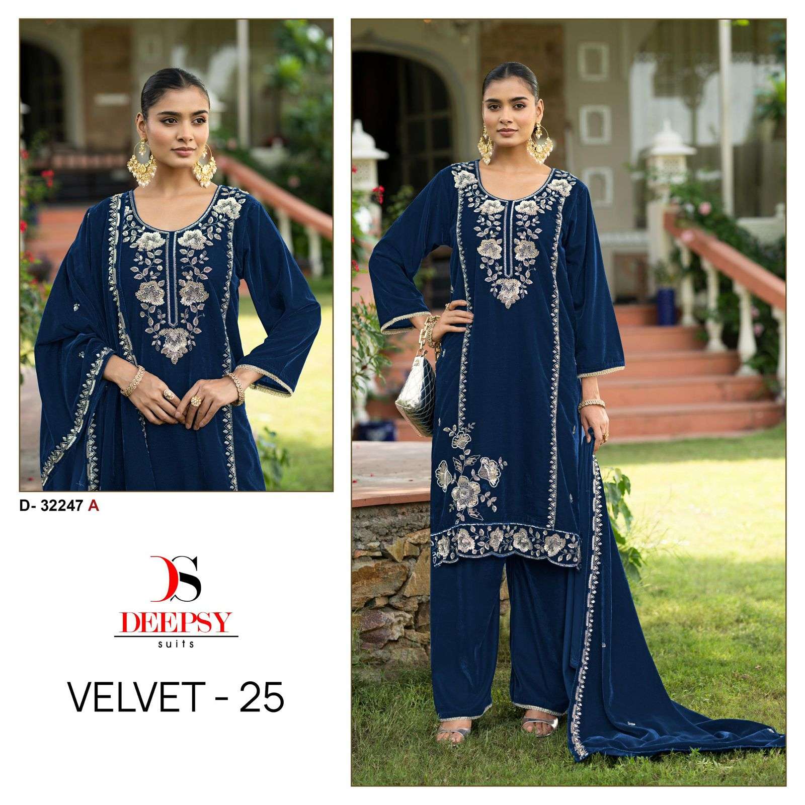 32247 by deepsy suit exclusvie designer velvet salwar kameez wholesale price surat