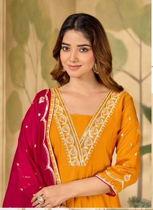 3315-3316 by ladies flavour exclusive embroidered vichitra readymade kurti wholesale price surat