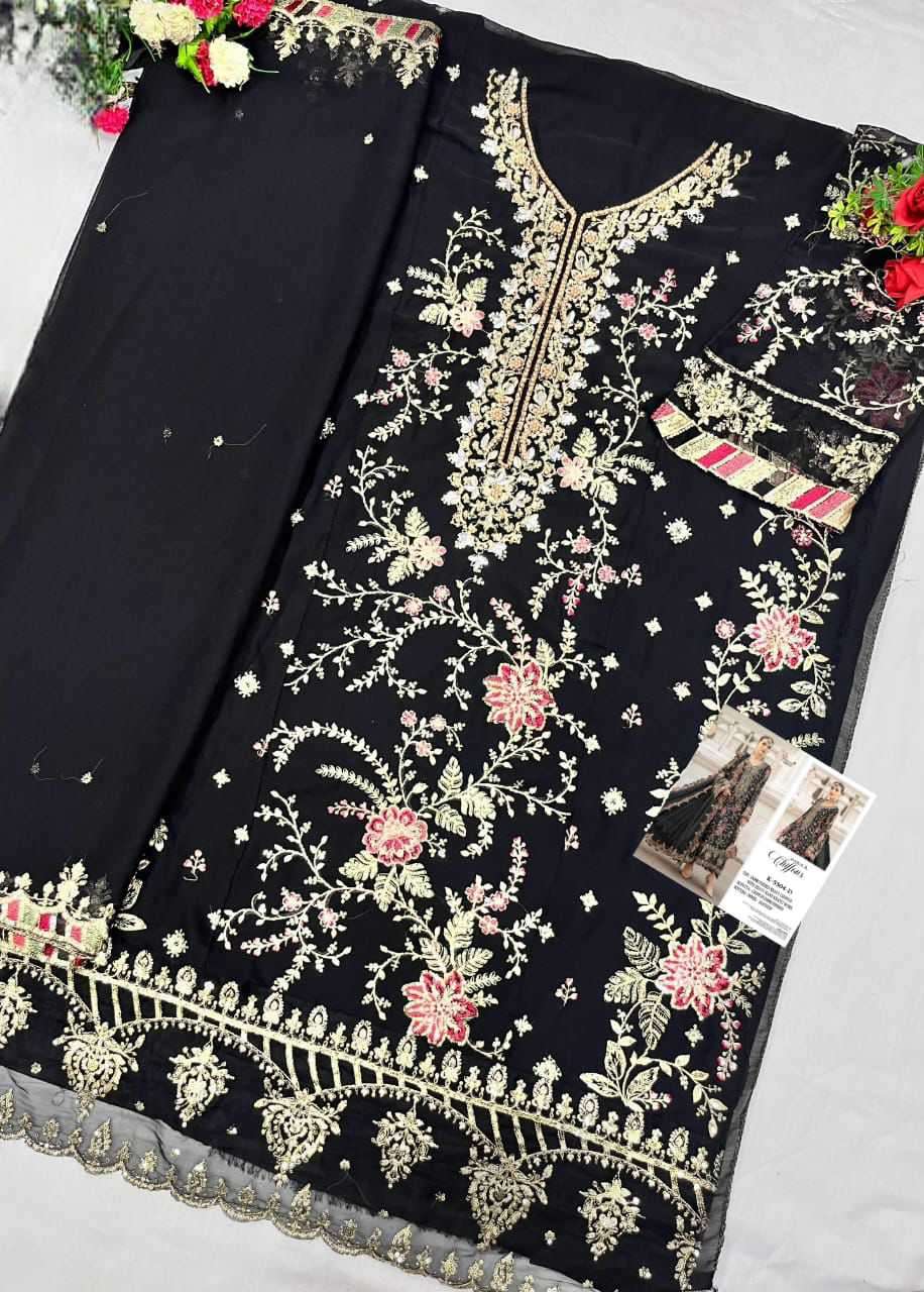 5504 by shree fabs  exclusive designer embroidered chiffon salwar kameez wholesaleprice surat