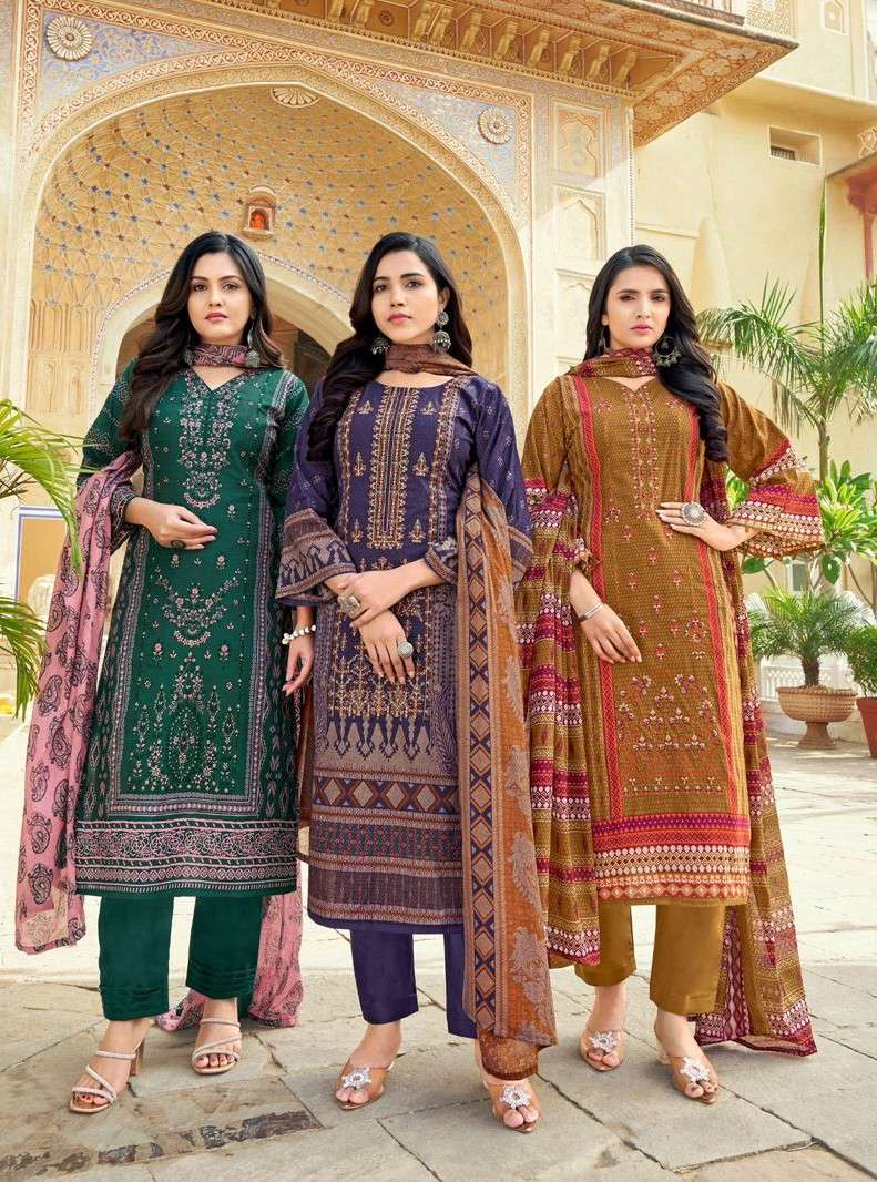 abu saeed vol-10 by pakiza prints 1001-1010 series lawn with fancy designer salwar kameez wholesale price surat