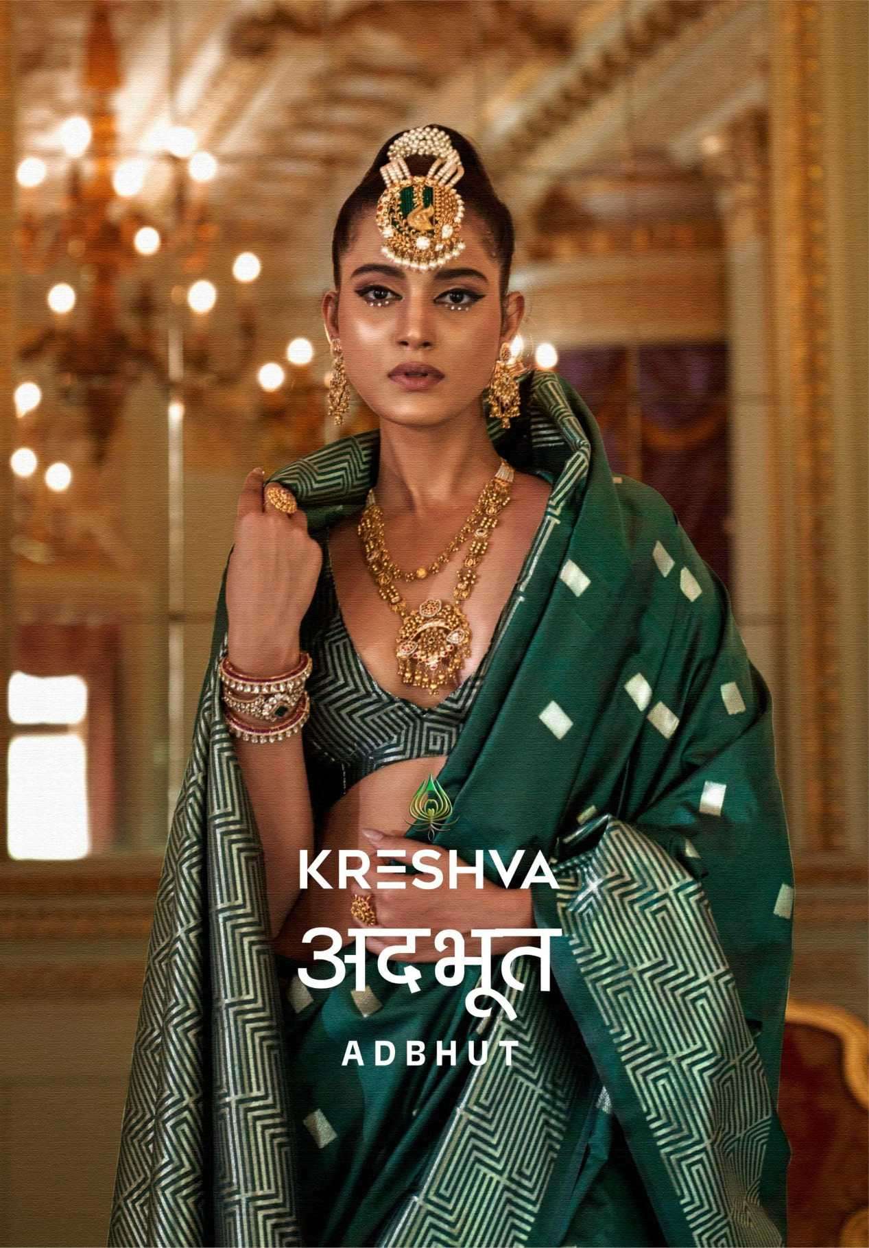 adbhut by kreshva exclusive designer pv soft silk party wear saree wholesale price surat