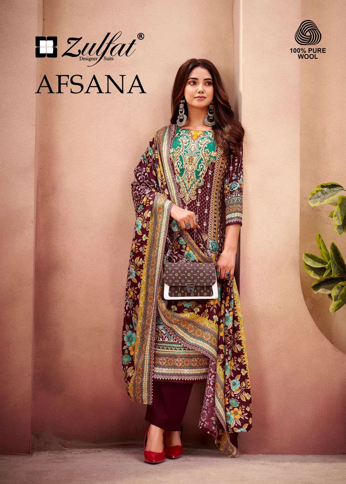afsana by zulfat designer suit designer pashmina salwar suit wholesale price surat