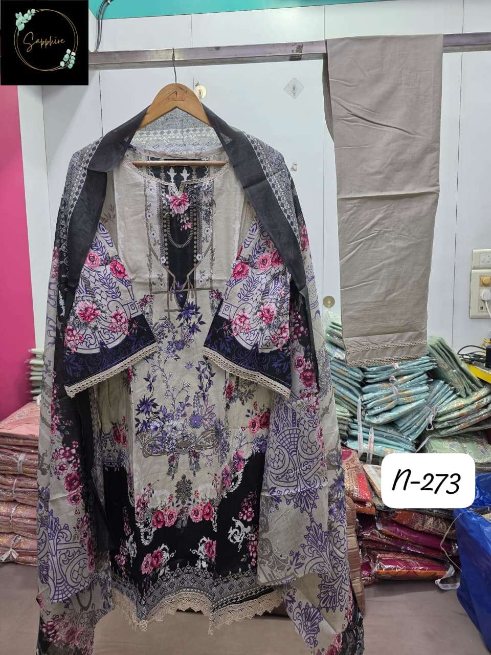 agha noorain vol-273 by sapphire exclusive designer lawn readymade salwar kameez wholesale price surat