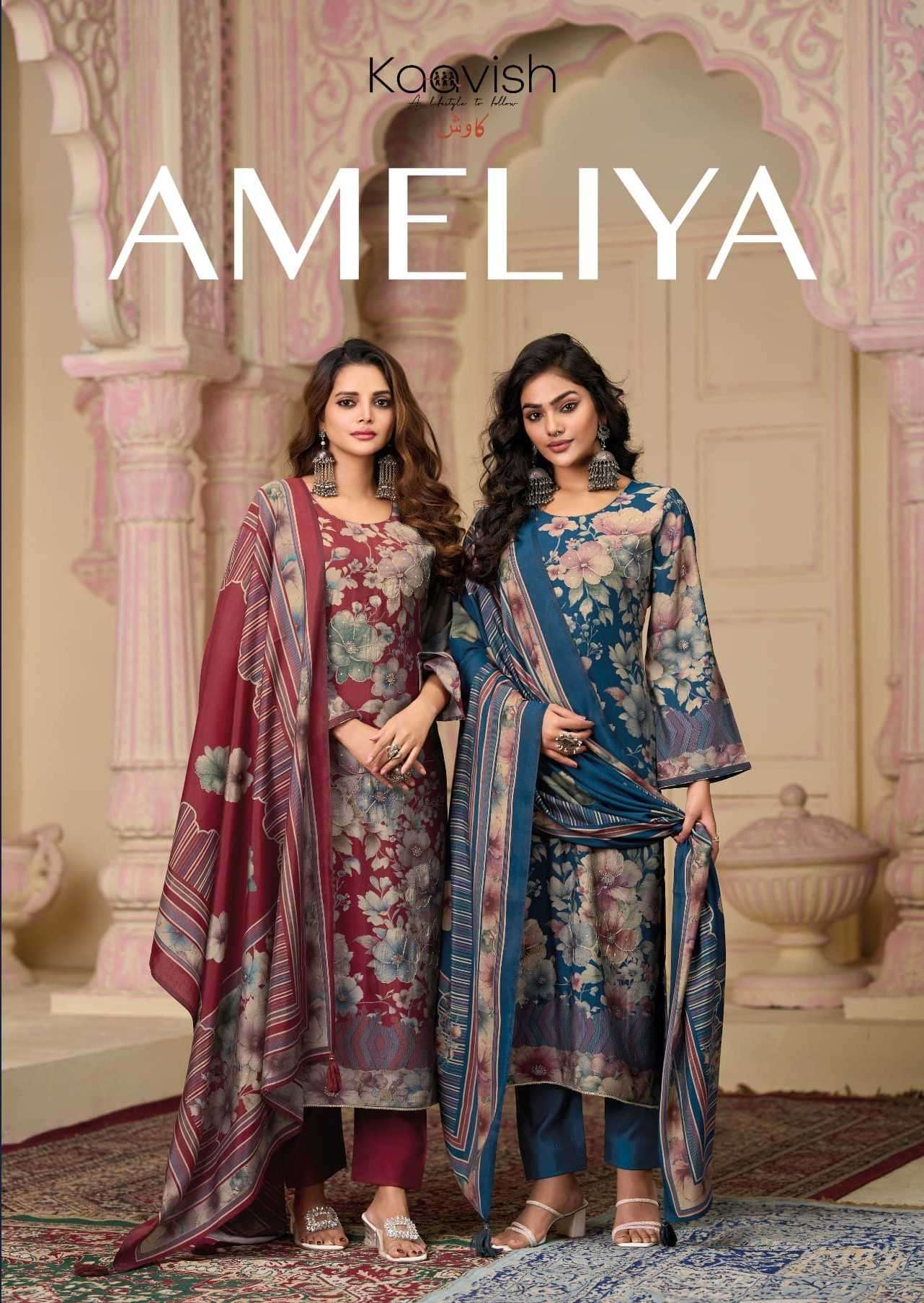 ameliya by kaavish 1961-1964 series modal silk designer salwar kameez wholesale price surat