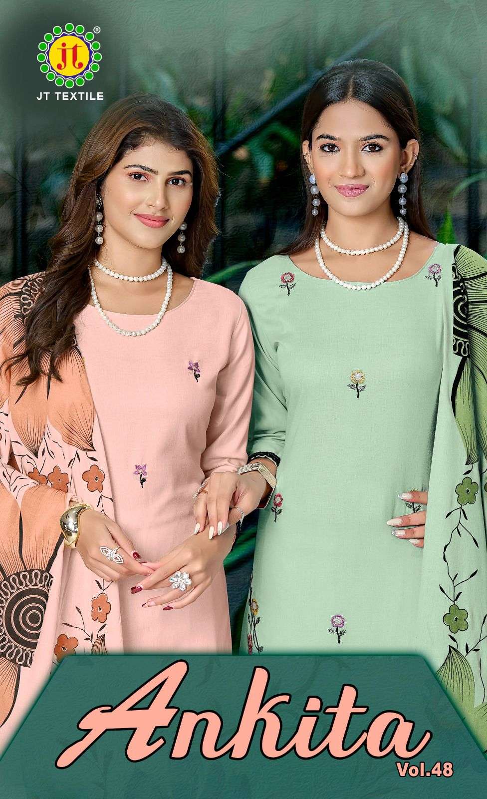 ankita vol-48 by jamatmal exclusive designer embroidered rayon salwar kameez wholesale price surat