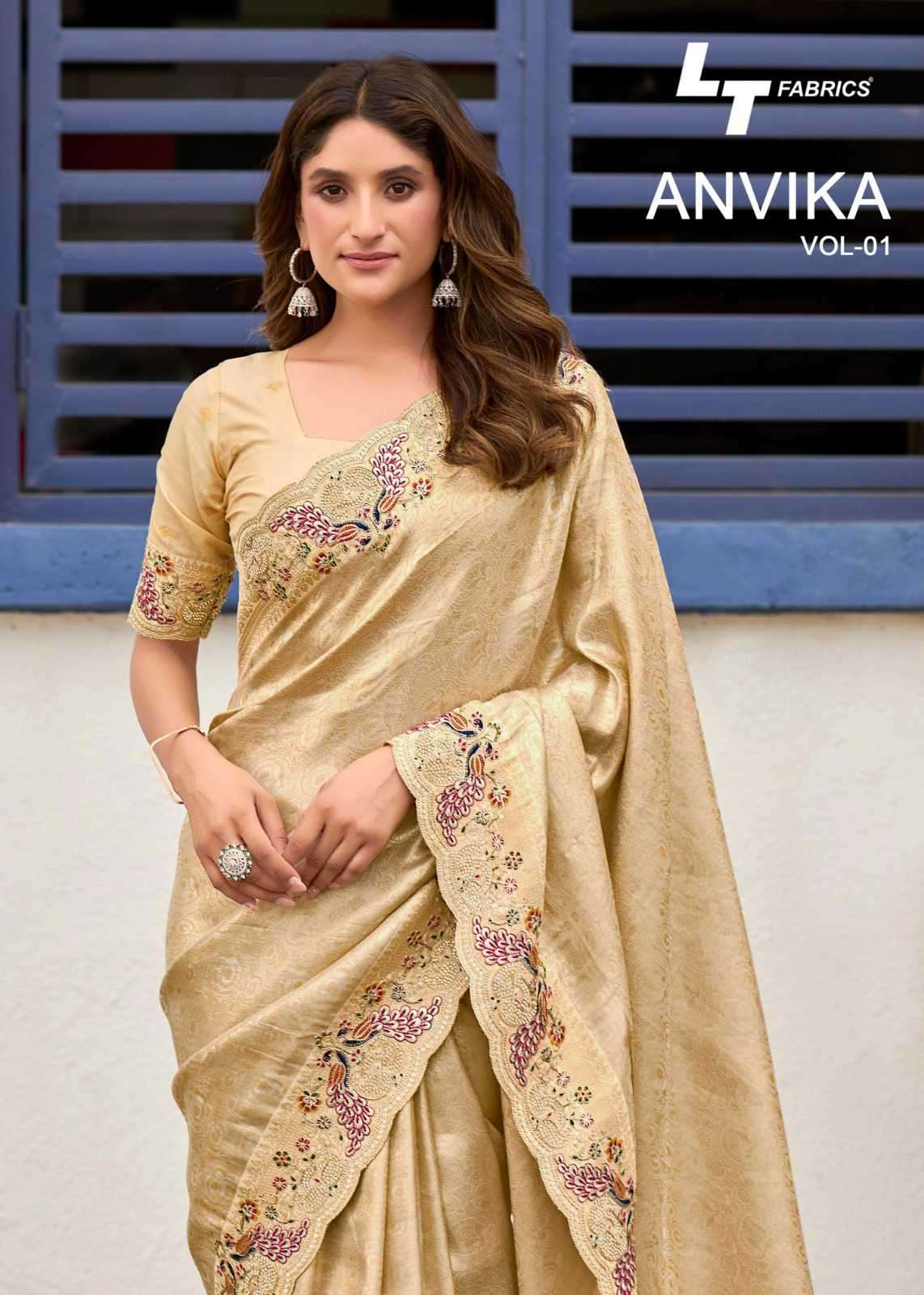 anvika by lt fashion wedding wear designer fancy saree wholesale price surat