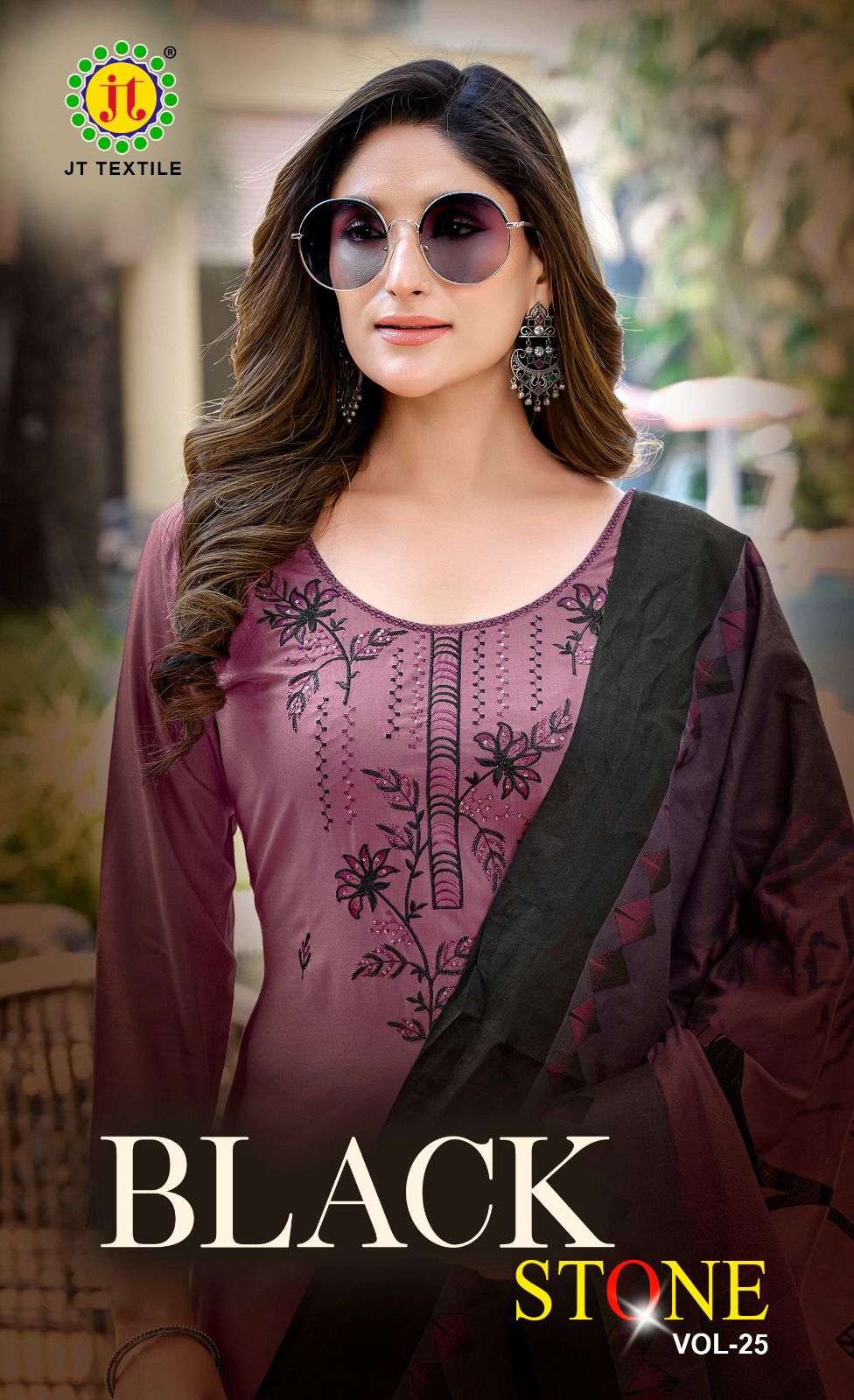black stone vol-25 by jamatmal embroidered rayon salwar kameez wholesale price surat