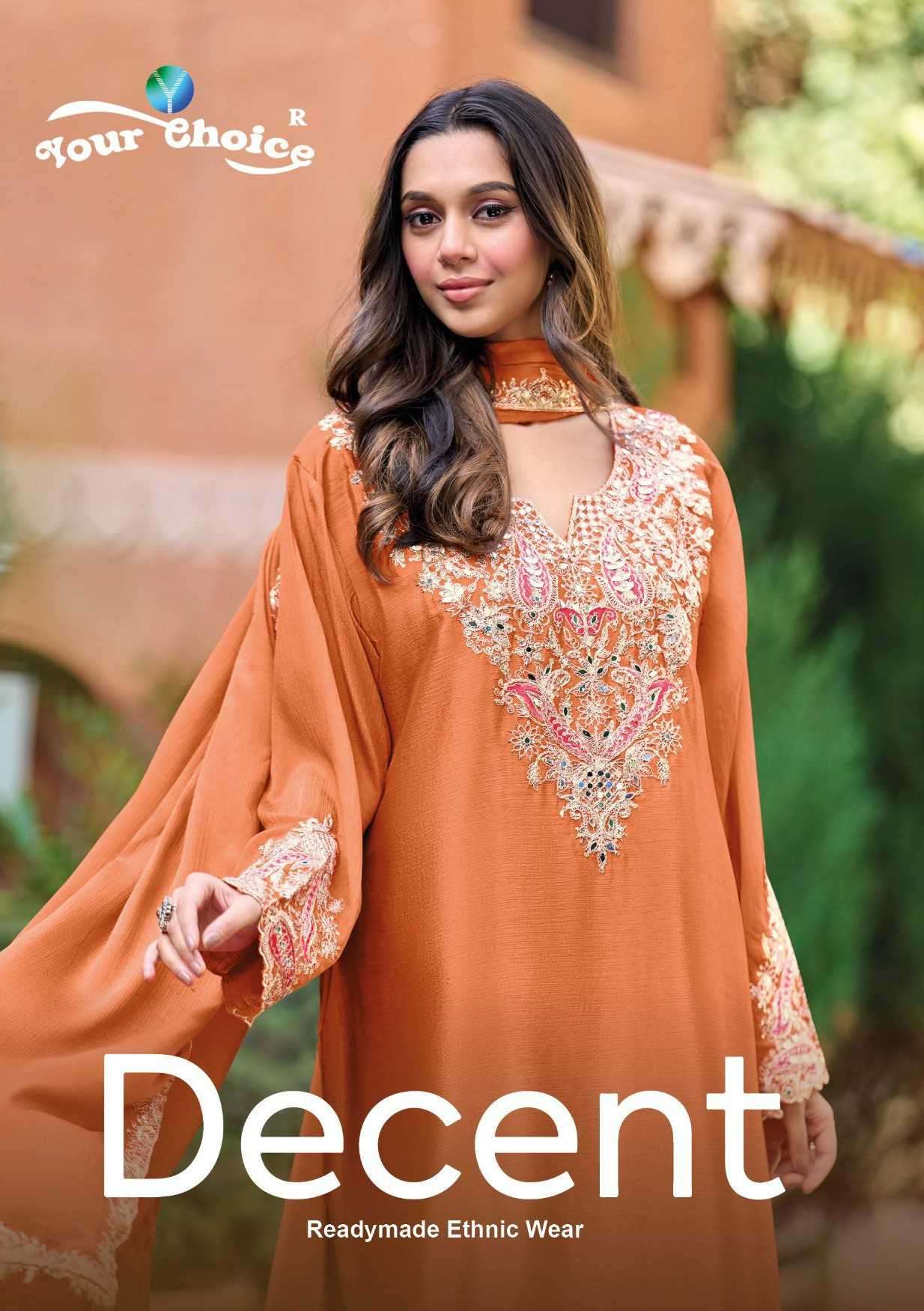 decent by your choice latest designer heavy work readymade salwar kameez wholesale price surat