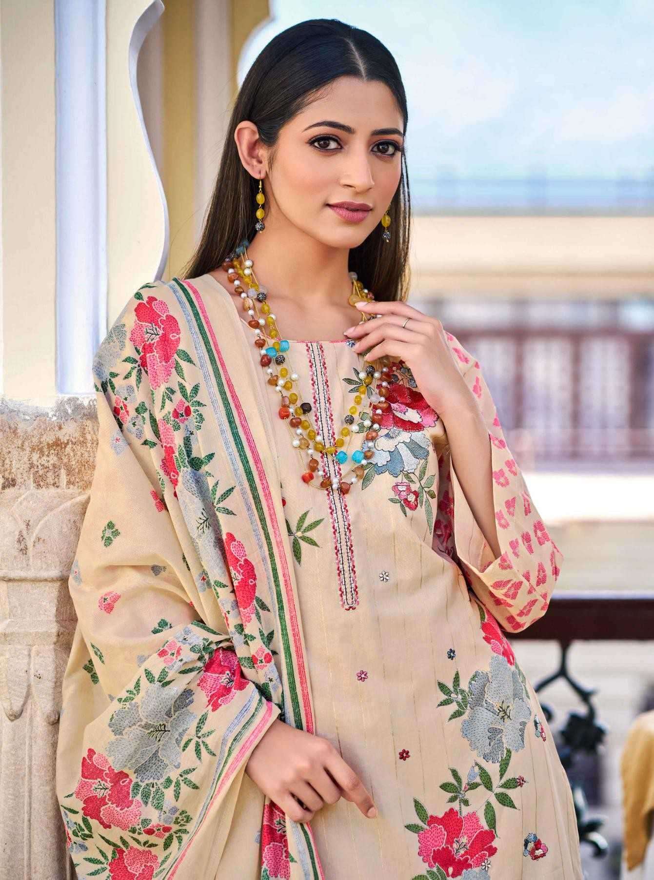 hello sunshine by mumtaz arts exclusive designer embroidered cambric salwar kameez wholesale price surat