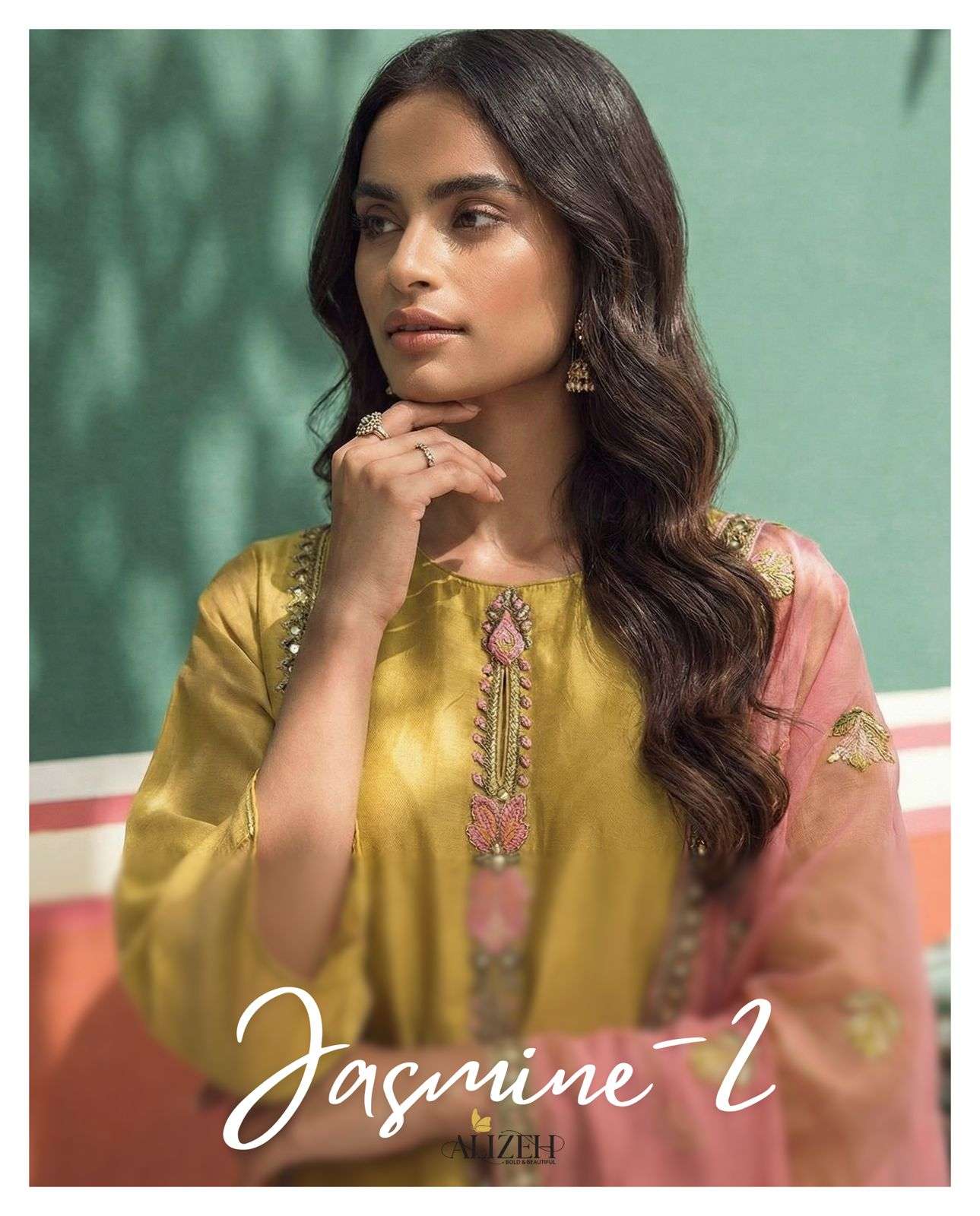 jasmine vol-2 by alizeh latest designer party wear salwar kameez wholesale dealer surat