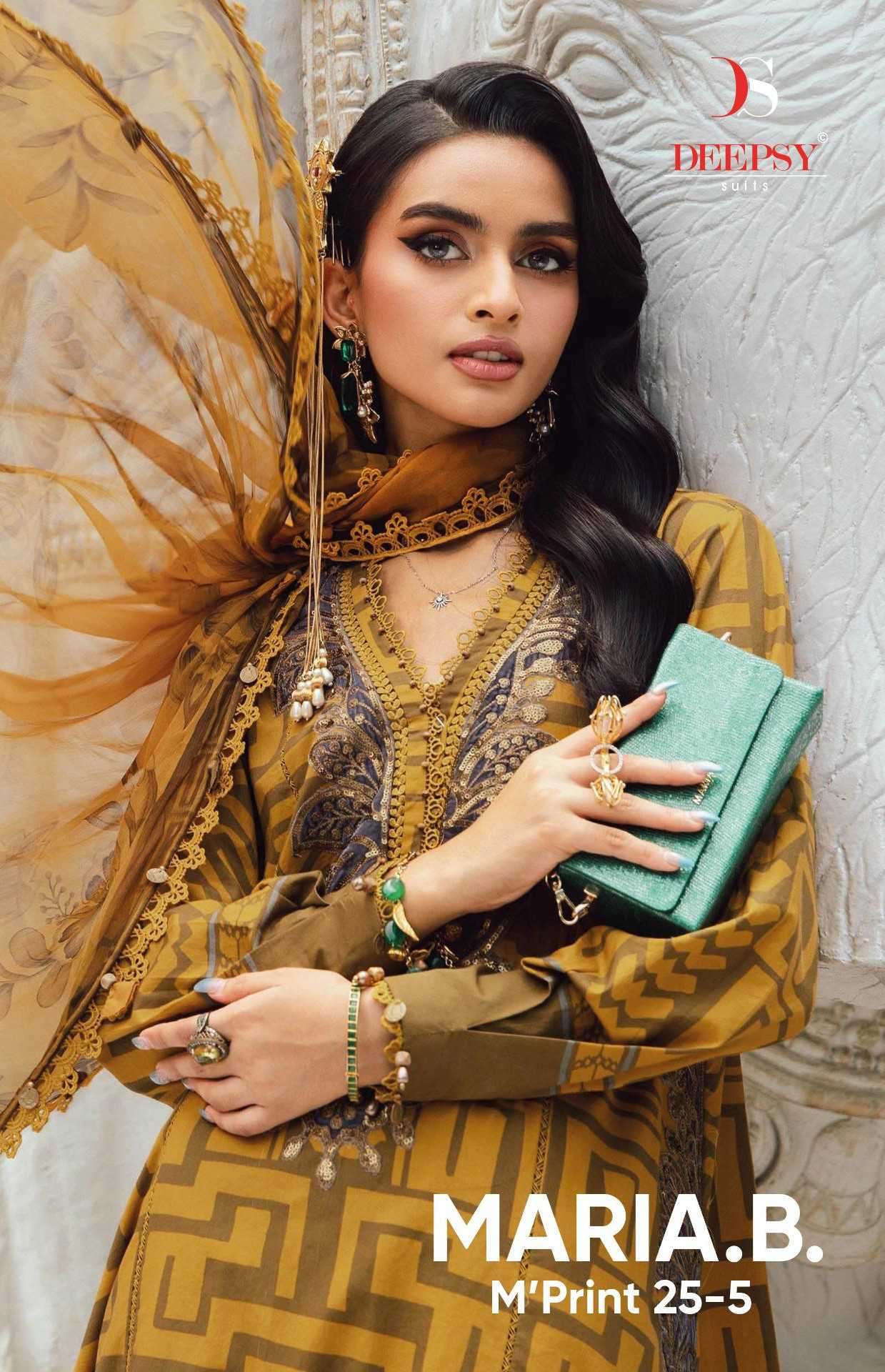 maria b mprint 25-5 by deepsy suit cotton embroidered salwar kameez wholesale price surat