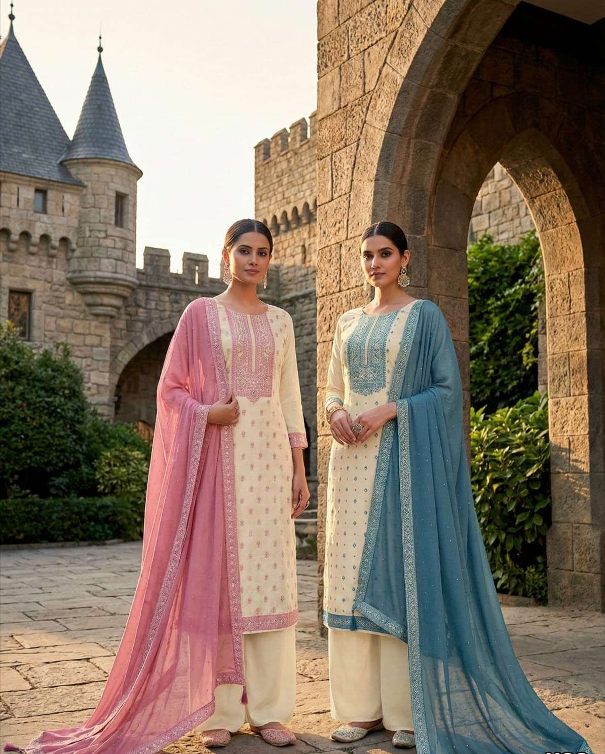 ncs-522 by vinay fashion fancy handwork kanjivaram silk salwar kameez wholesale dealer surat