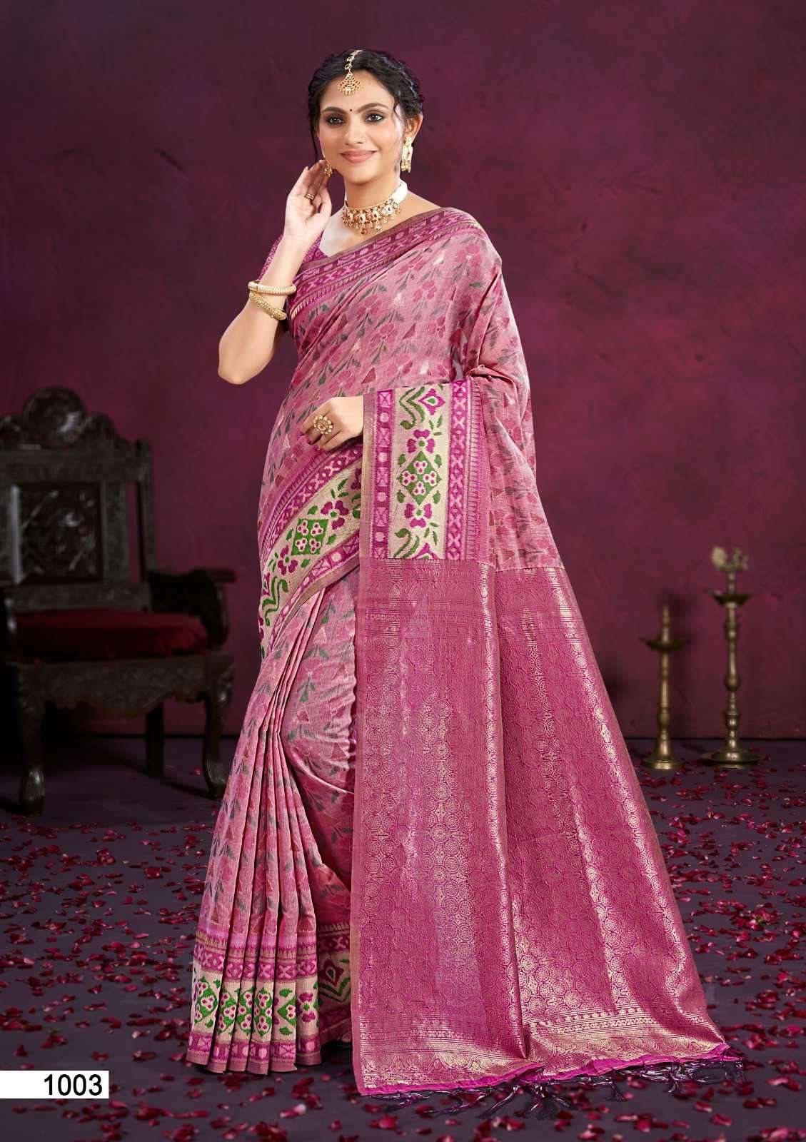 palki by bunawat exclusive designer cotton silk saree wholesale price surat