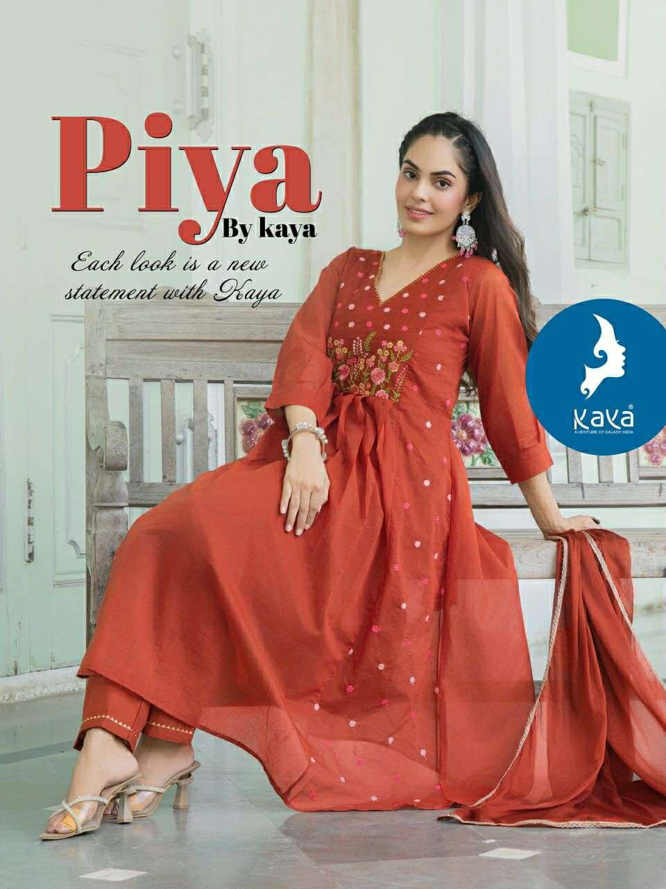 piya by kaya latest designer mal chanderi readymade salwar kameez wholesale price surat