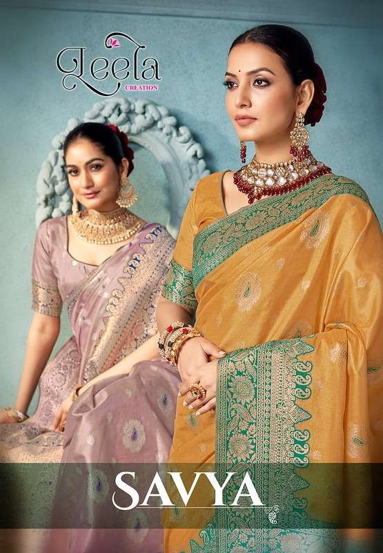 savya by leela exclusive designer dyed silk saree wholesale price surat