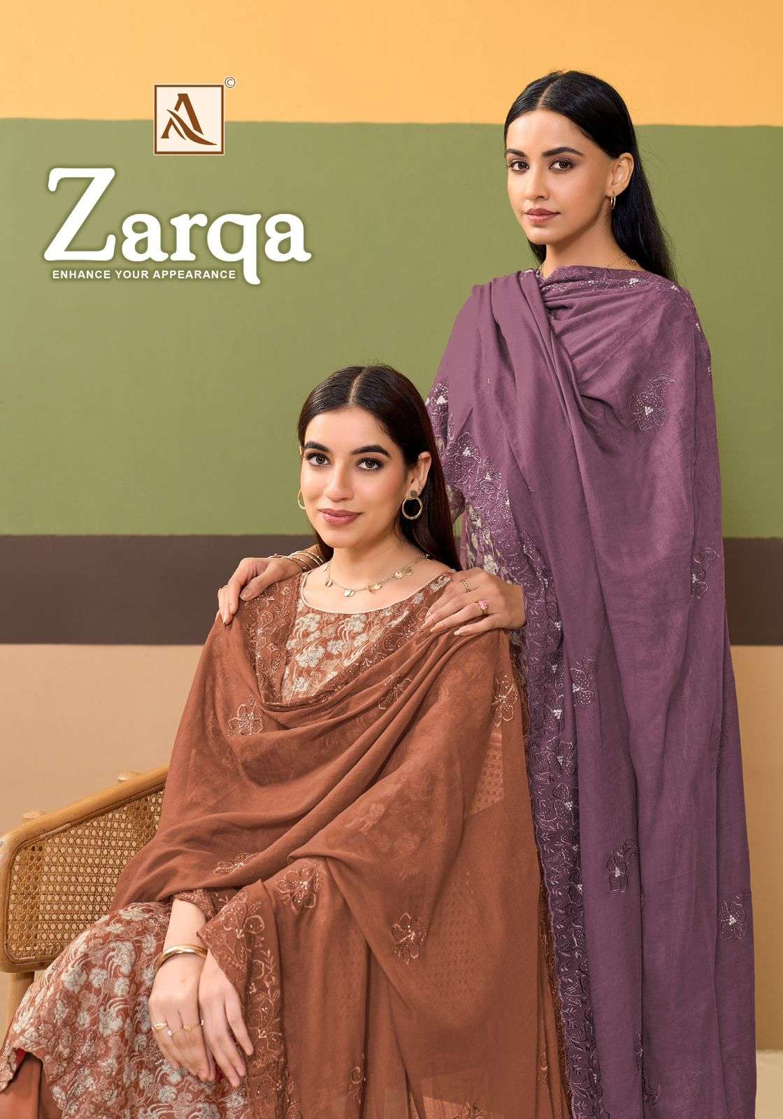 zarqa by alok suit digital print with embroidered zam cotton salwar kameez wholesale price surat
