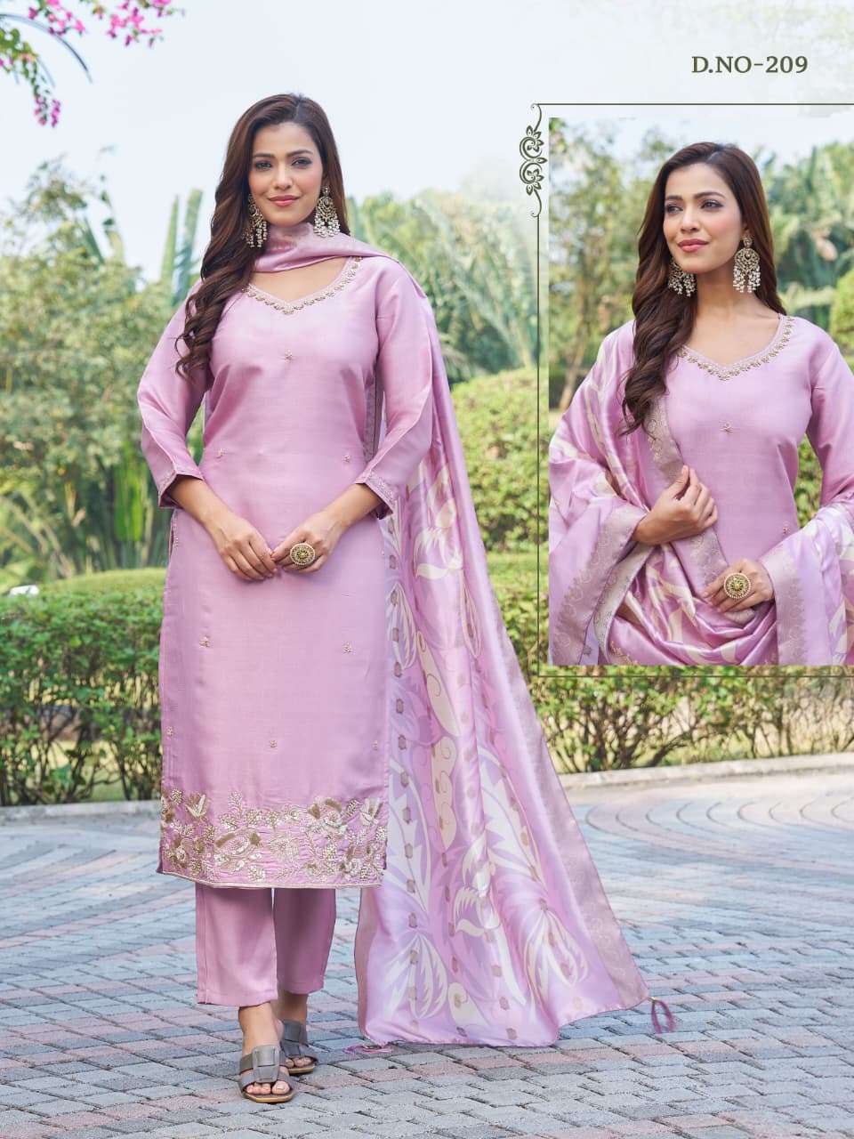 209 by kadlee latst designer modal with fancy work readymade kurti wholesale price surat