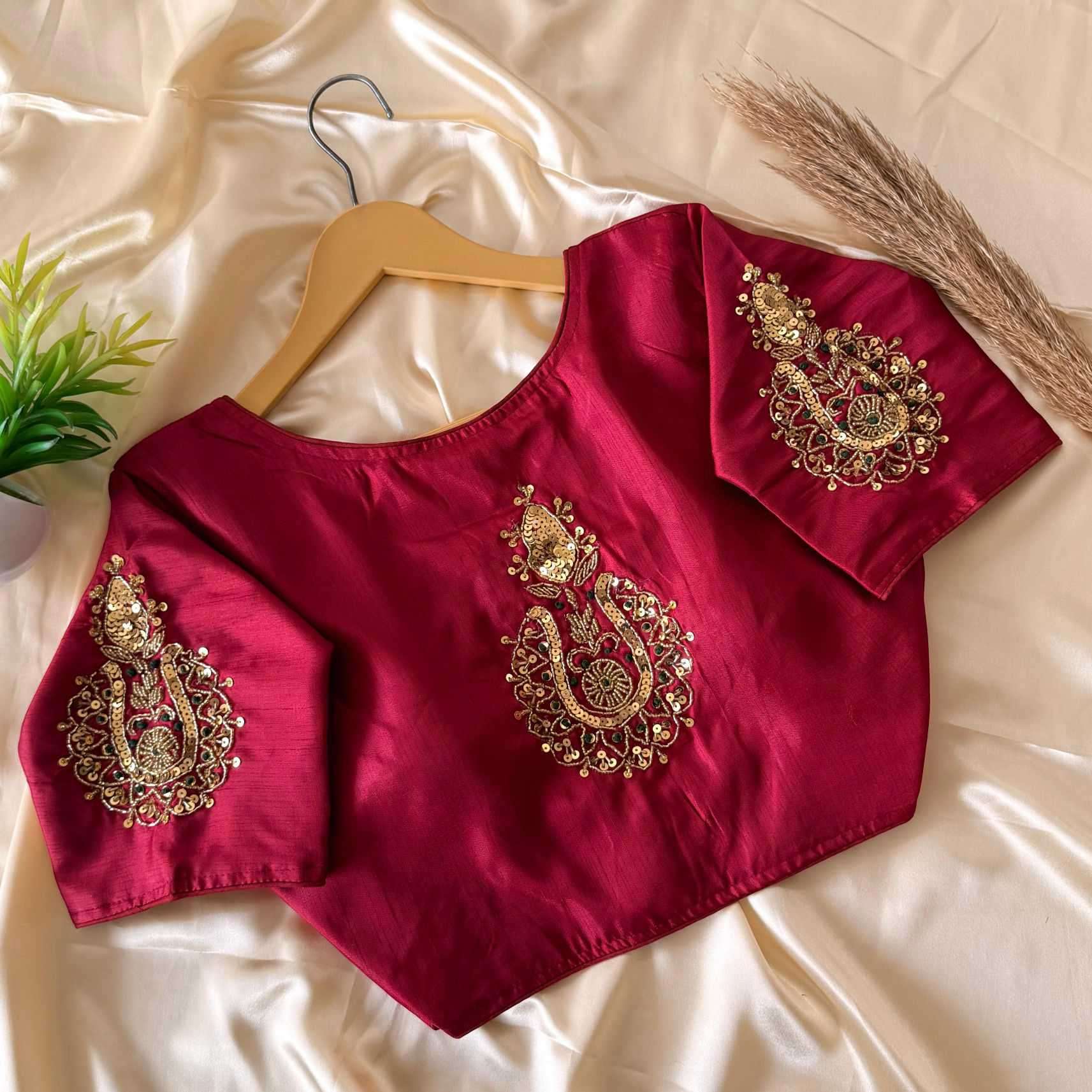 af-14 by pf ethnic exclusive designer party wear silk readymade blouse wholesale price surat