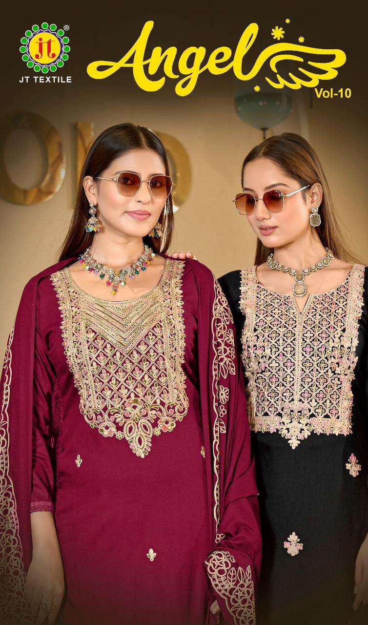 angel vol-10 by jamatmal exclusive designer rayon salwar kameez wholesale price surat