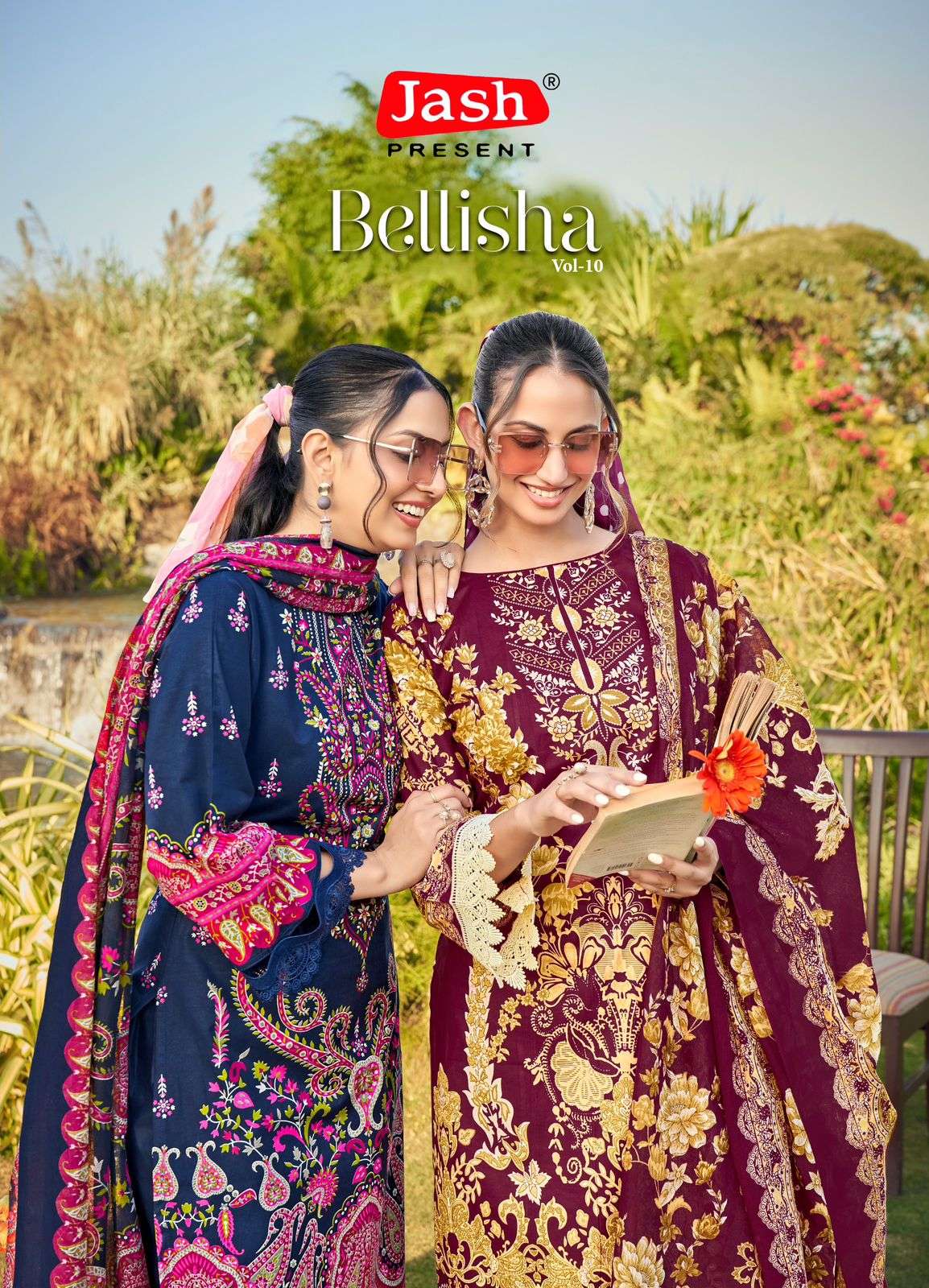 belisha vol-10 by jash 10001-10010 series cotton designer salwar kameez wholesale price surat