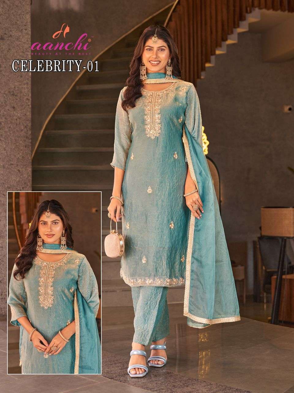 celebrity by aanchi readymade fandy salwaar kameez wholesale supplier surat
