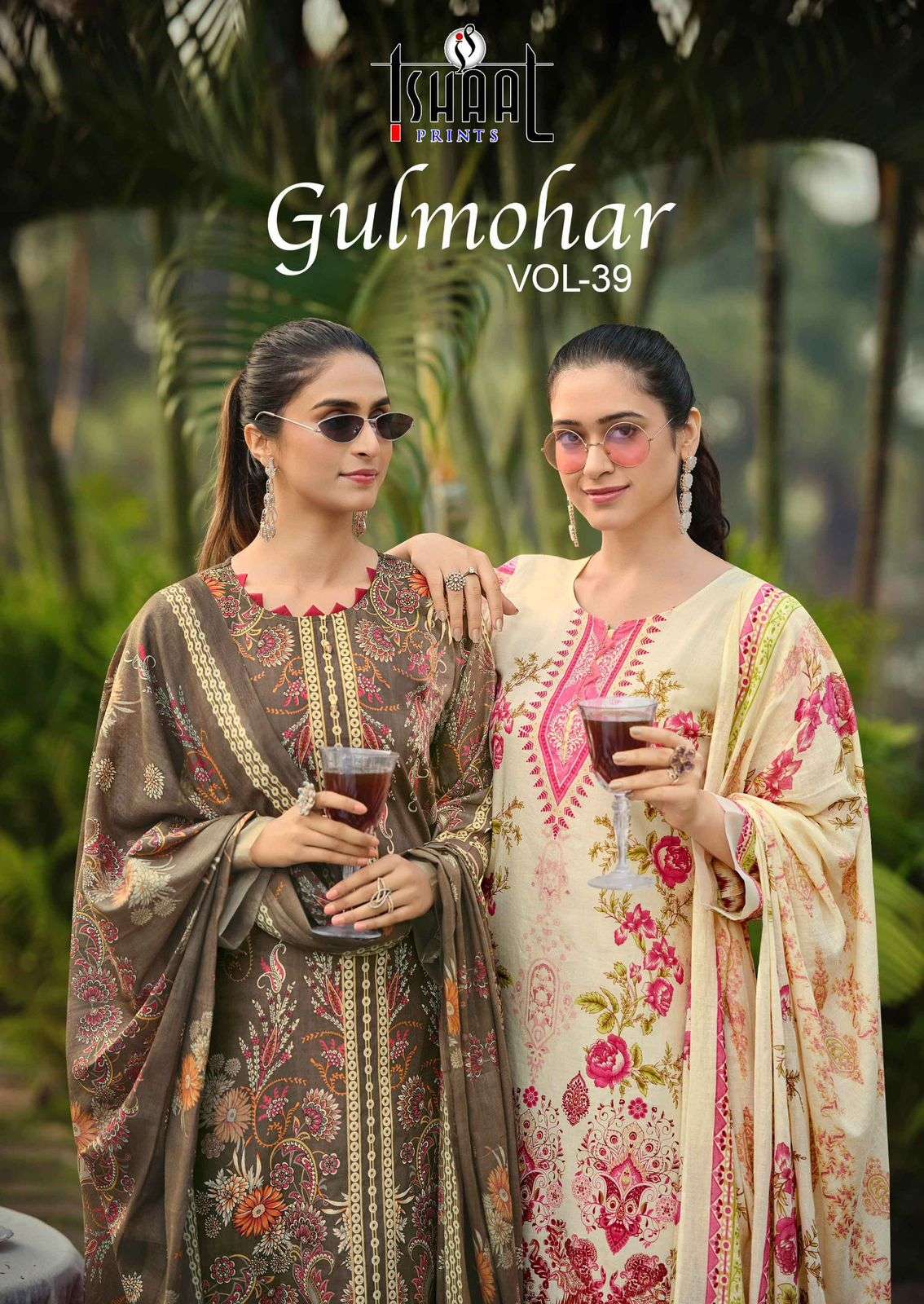 gulmohar vol-39 by ishaal 3901-3910 series lawn designer salwar kameez wholesale price surat